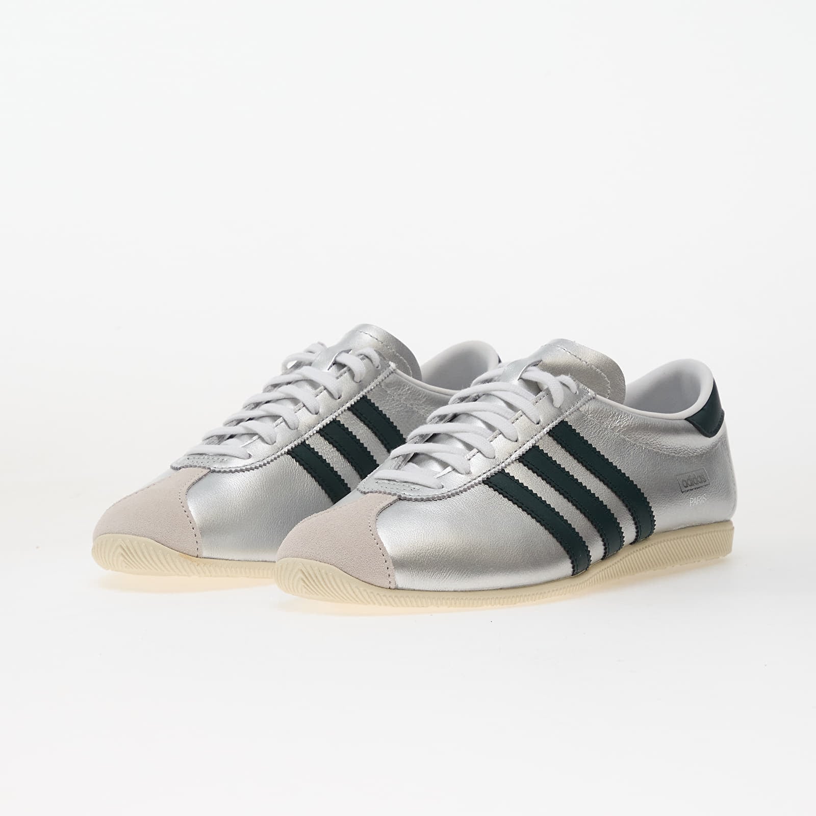 Sapatos de mulher adidas Paris W Silver Metallic/ Aura Ivy/ Crew White