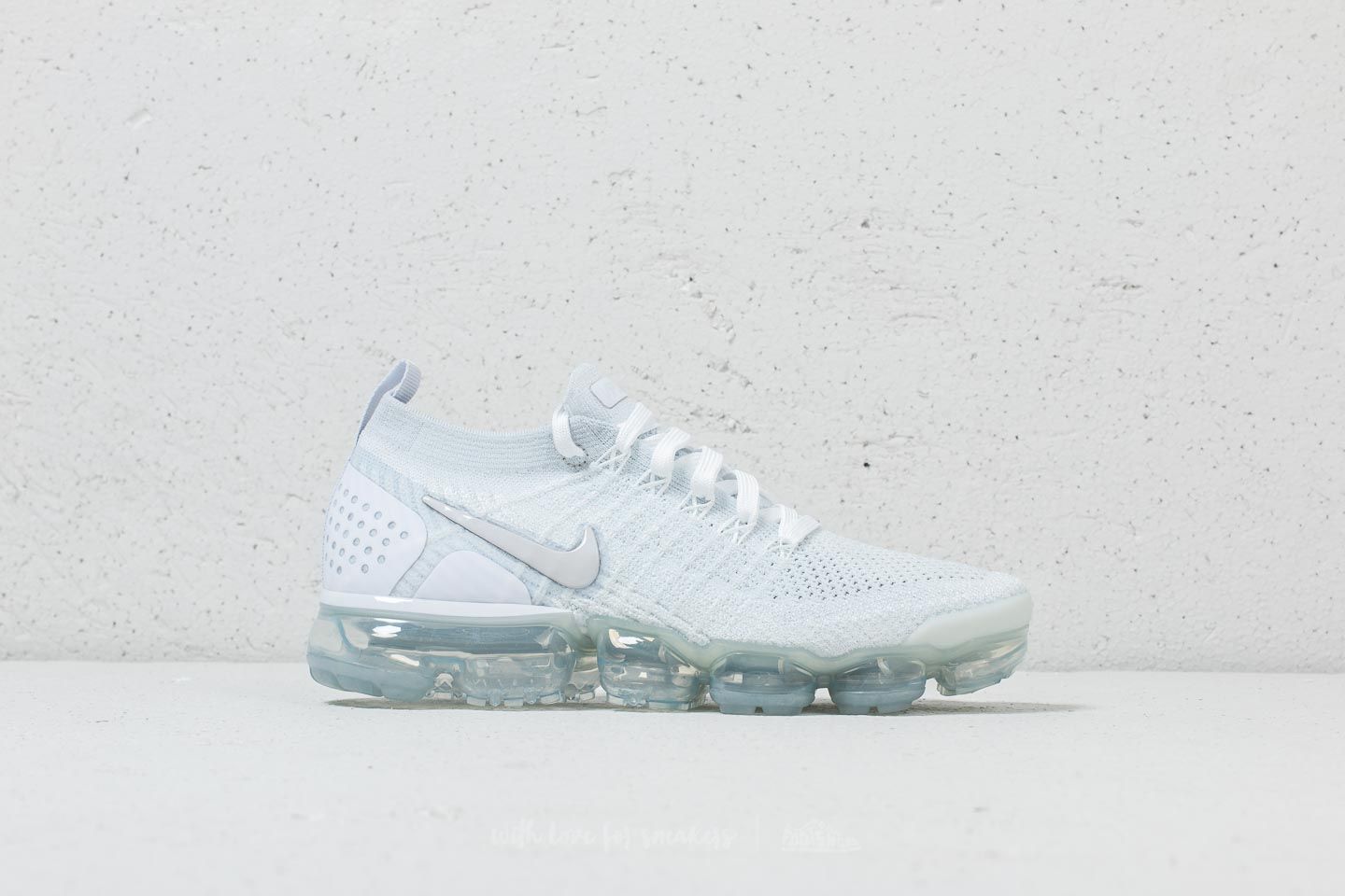 W nike air vapormax flyknit 2 white vast grey cheap