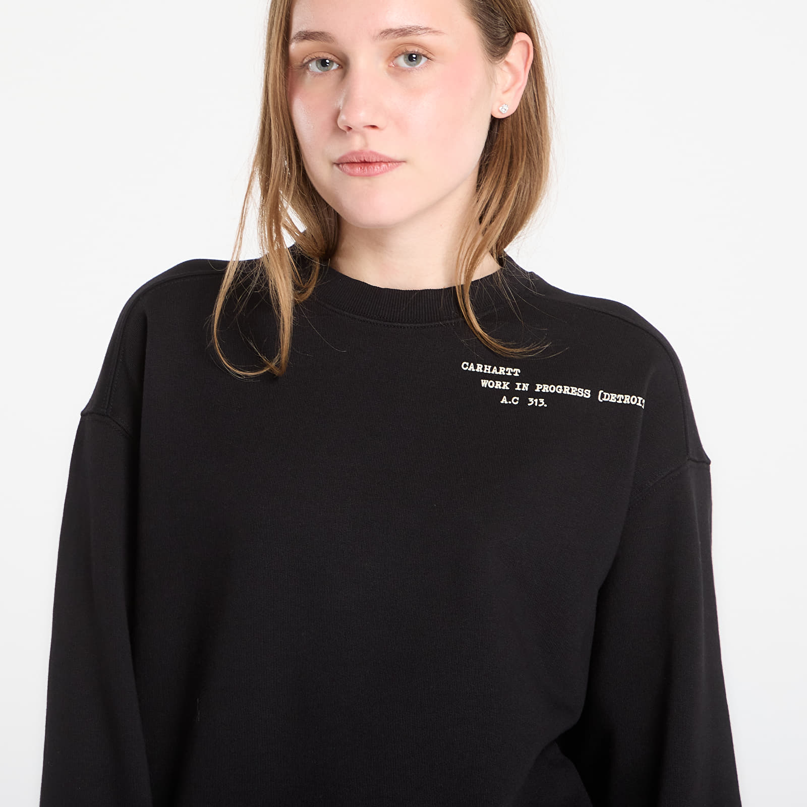 Sweatjacken und Sweatshirts Carhartt WIP Punched Sweat UNISEX Black