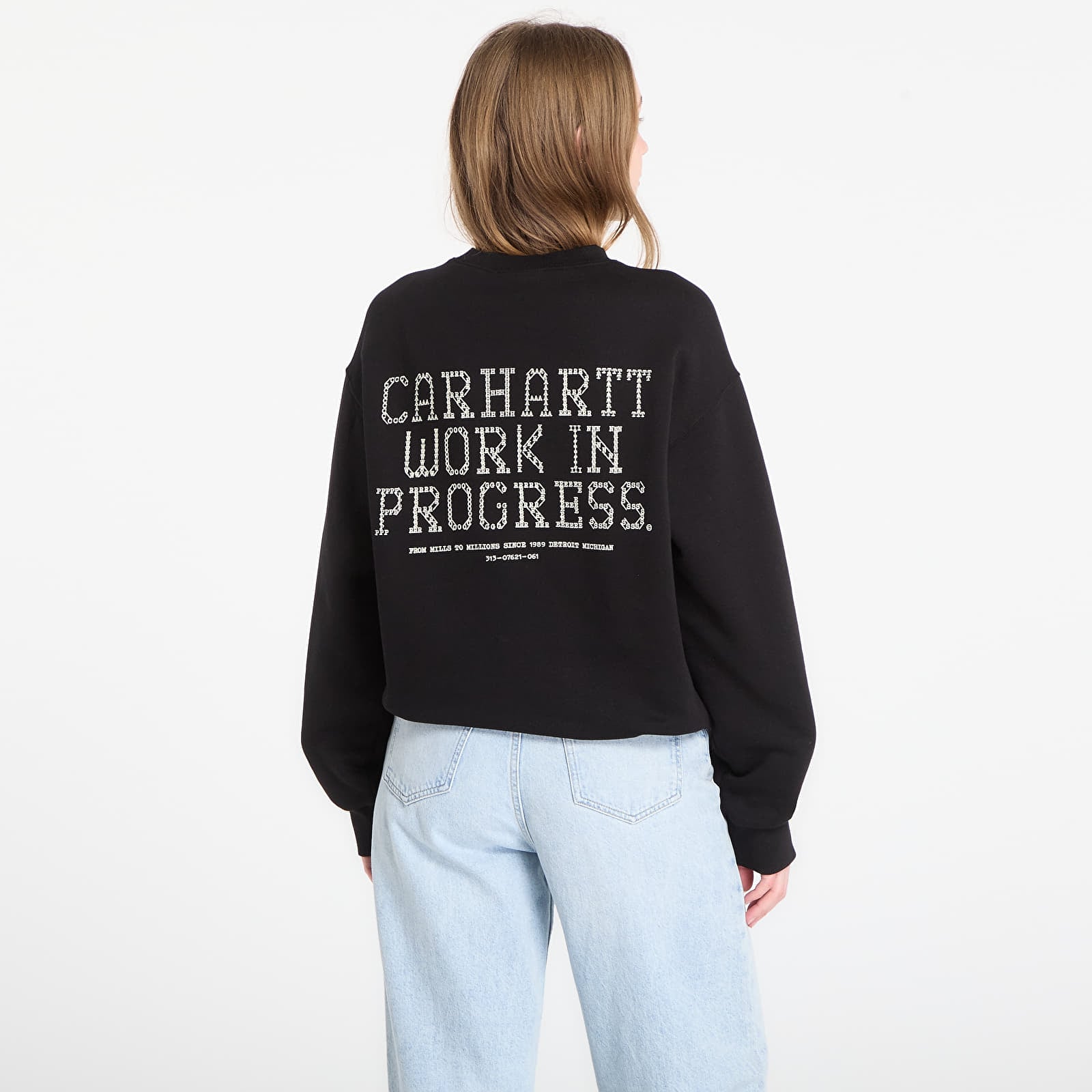 Sweatjacken und Sweatshirts Carhartt WIP Punched Sweat UNISEX Black