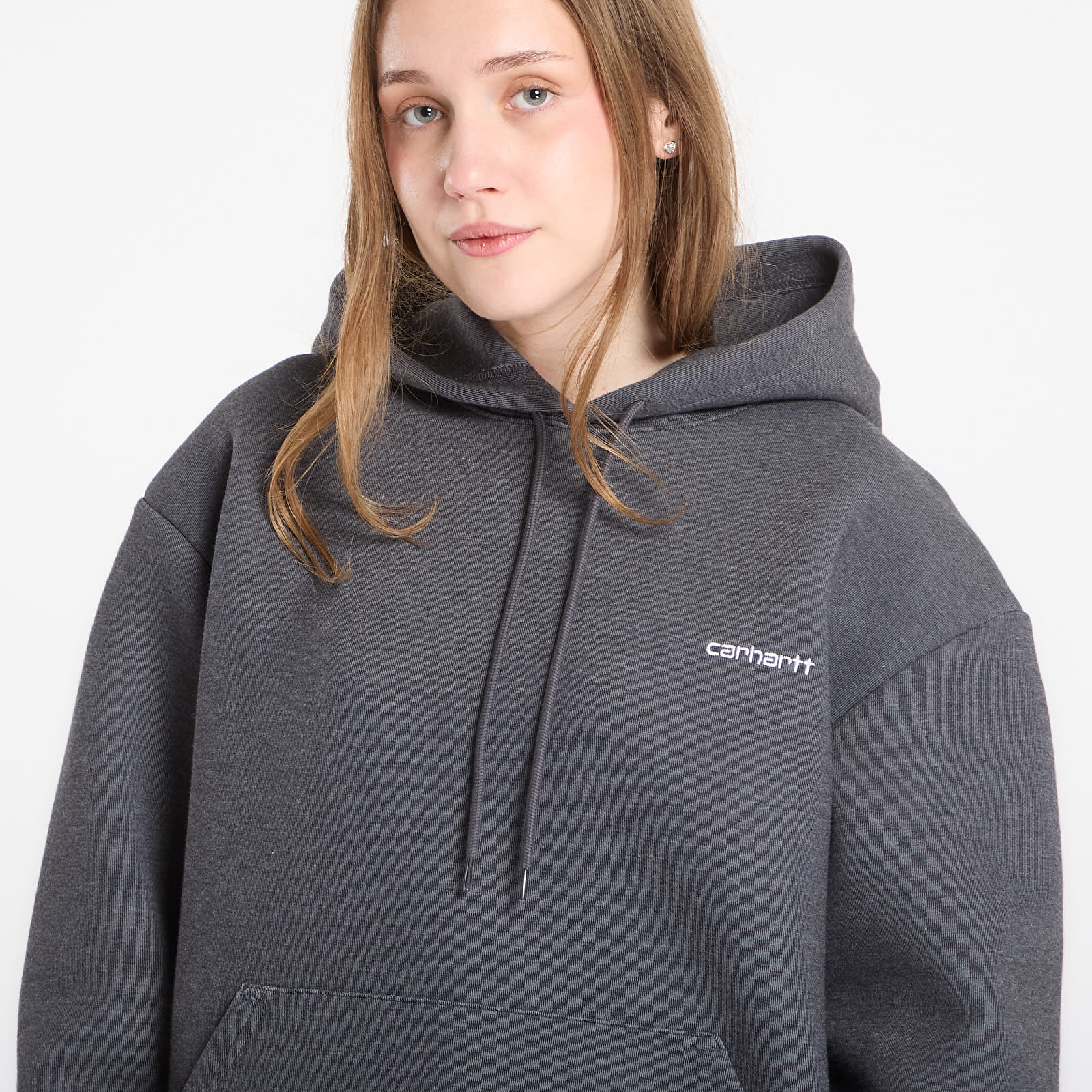 Hupparit ja collegepaidat Carhartt WIP Hooded Alda Sweat UNISEX Black/ White