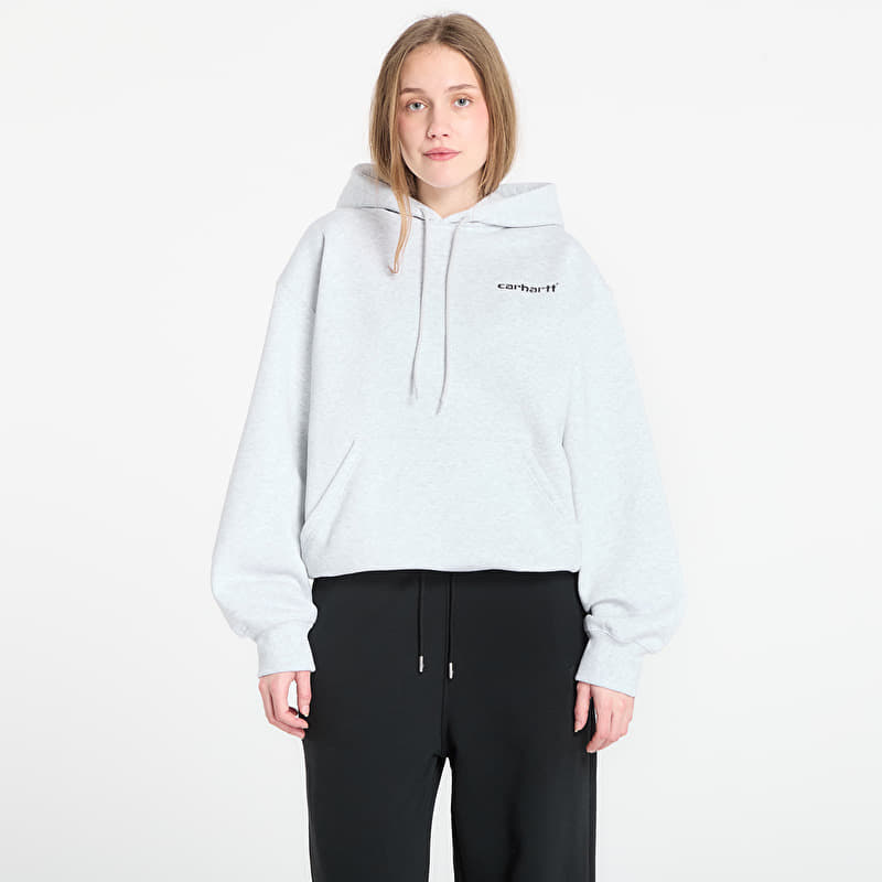 Mikina Carhartt WIP Hooded Caps Sweat UNISEX Ash Heather