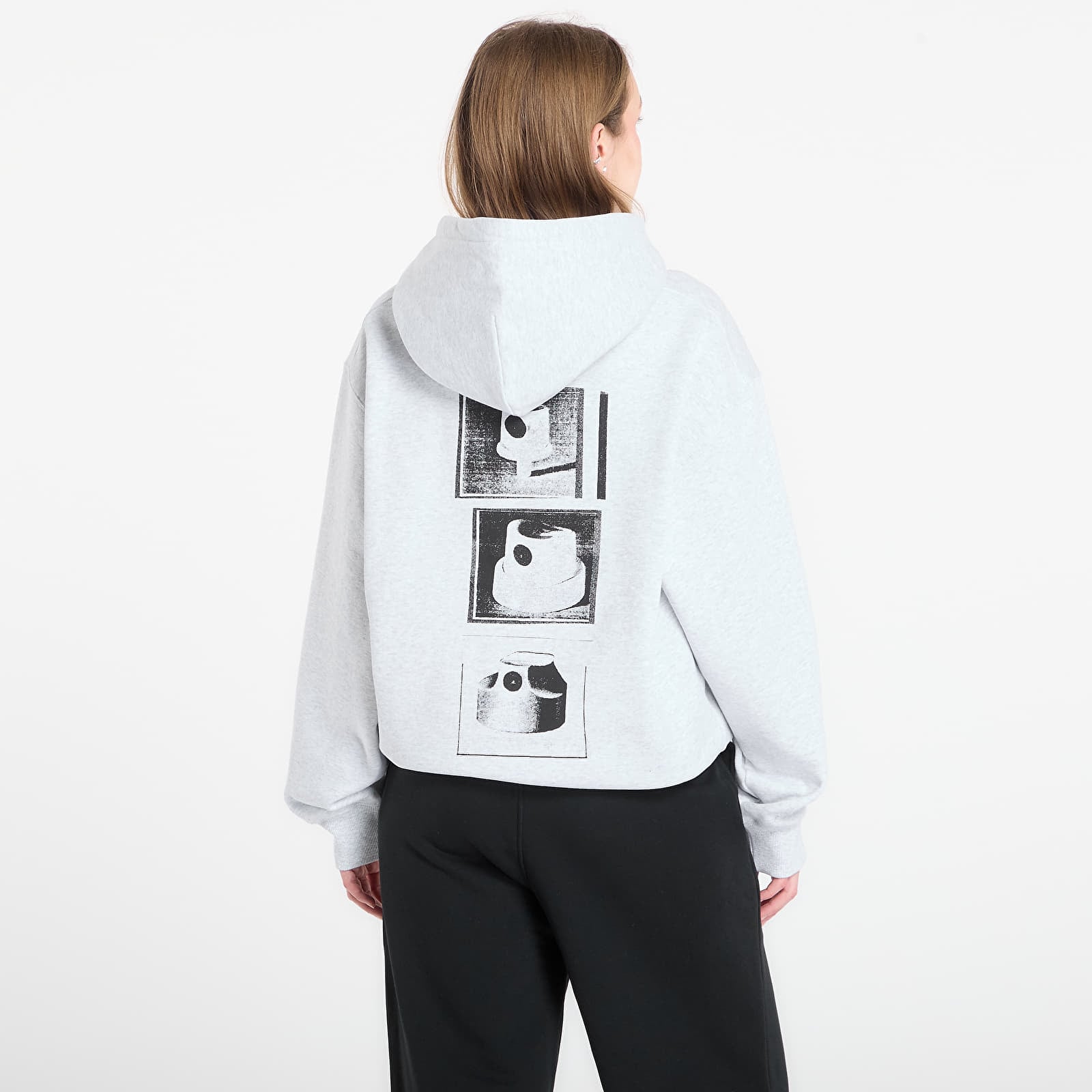 Hupparit ja collegepaidat Carhartt WIP Hooded Caps Sweat UNISEX Ash Heather