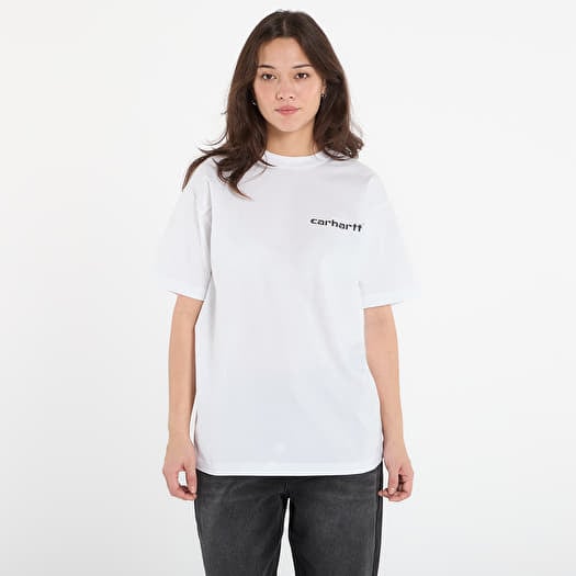 T-paita Carhartt WIP S/S Archive Script T-Shirt UNISEX White
