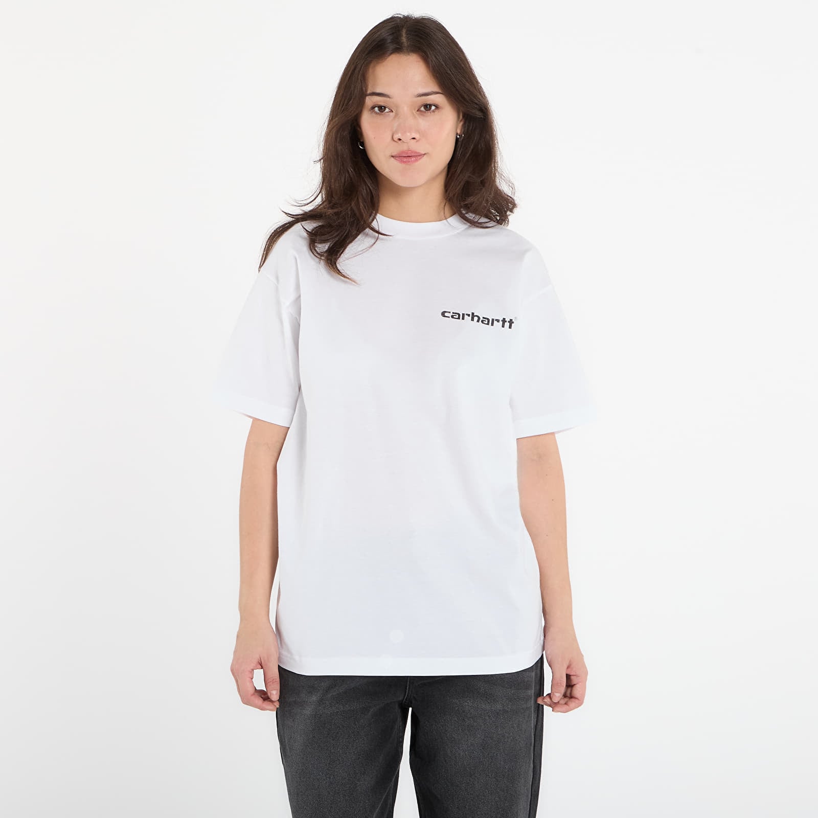 Ανδρικά μπλουζάκια Carhartt WIP S/S Archive Script T-Shirt UNISEX White