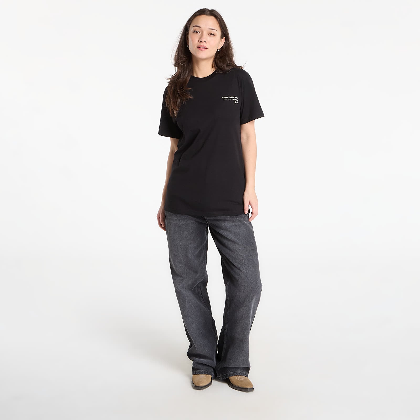 Heren T-shirts Carhartt WIP S/S Garble T-Shirt UNISEX Black