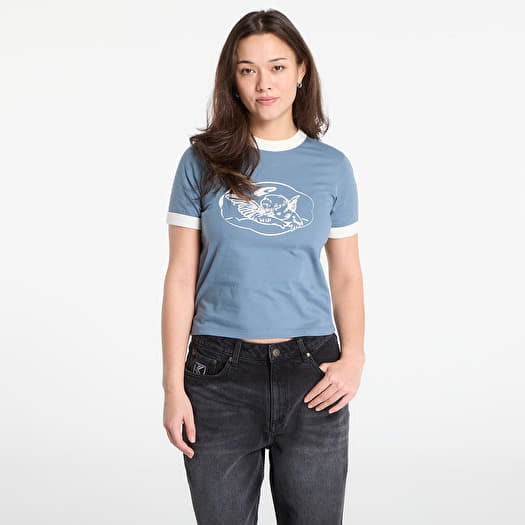 T-Shirt Carhartt WIP W' S/S Reminiscing Ringer T-Shirt Velvet Blue