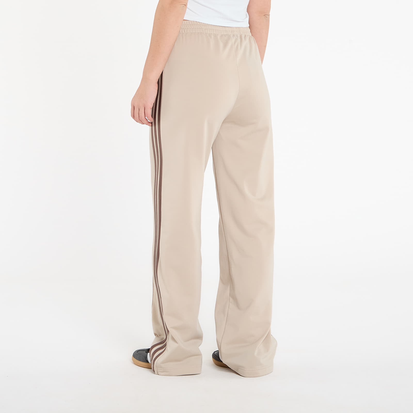 Moteriškos sportinės kelnės adidas Firebird Loose Track Tracksuit Bottoms Stone Khaki/ White