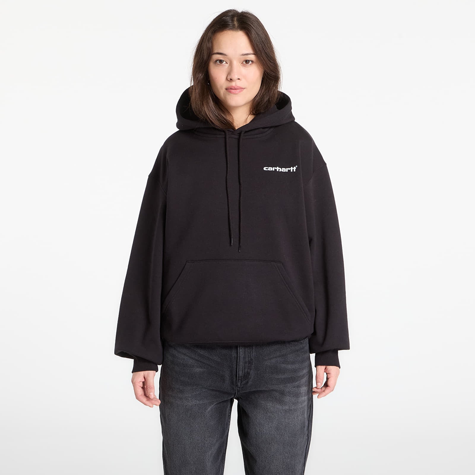 Sweatshirt Carhartt WIP Hooded Caps Sweat UNISEX Black XS