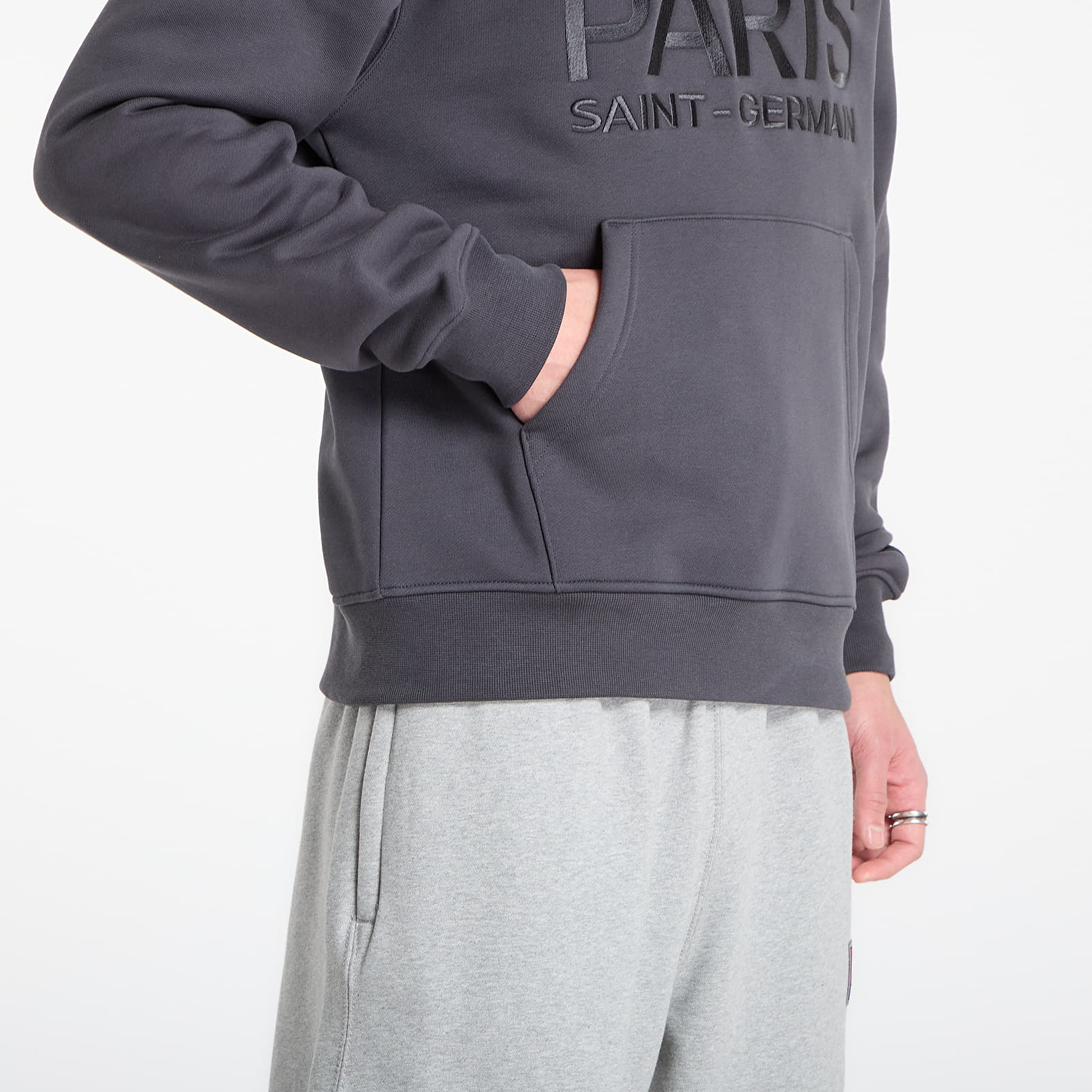 Puloverji   Jordan Paris Saint-Germain Men's Fleece Hoodie Anthracite