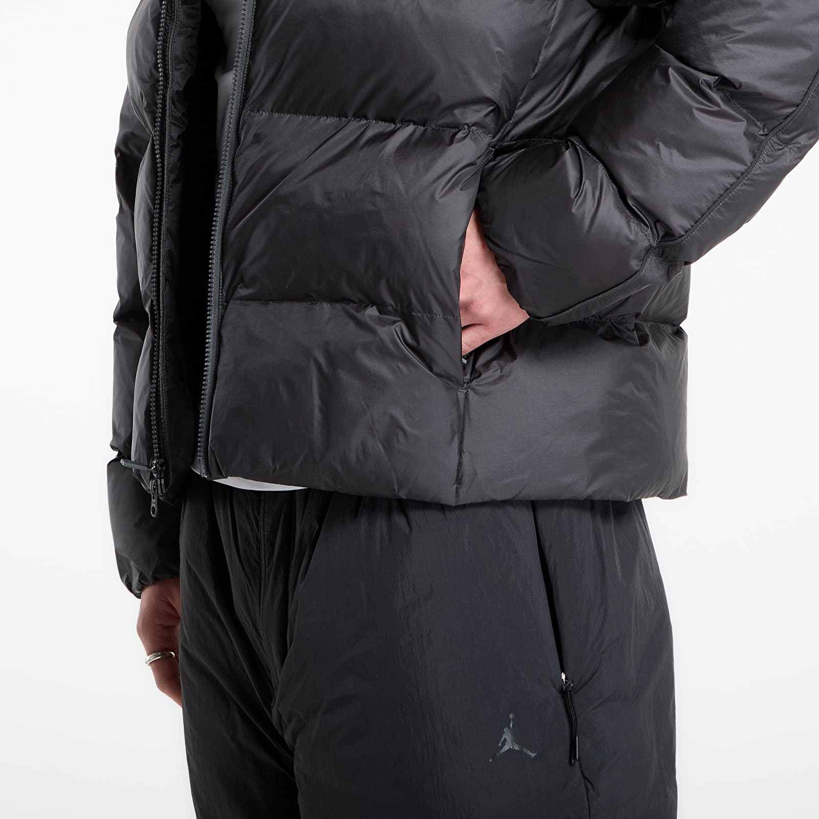 Giacche Jordan Paris Saint-Germain Men's Puffer Jacket Anthracite/ Off Noir