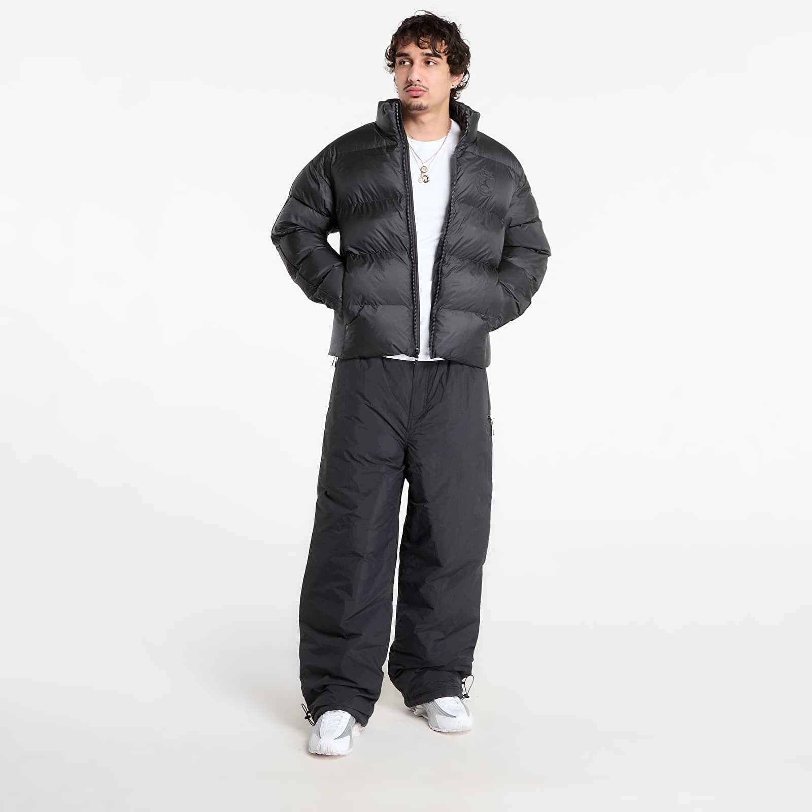 Giacche Jordan Paris Saint-Germain Men's Puffer Jacket Anthracite/ Off Noir