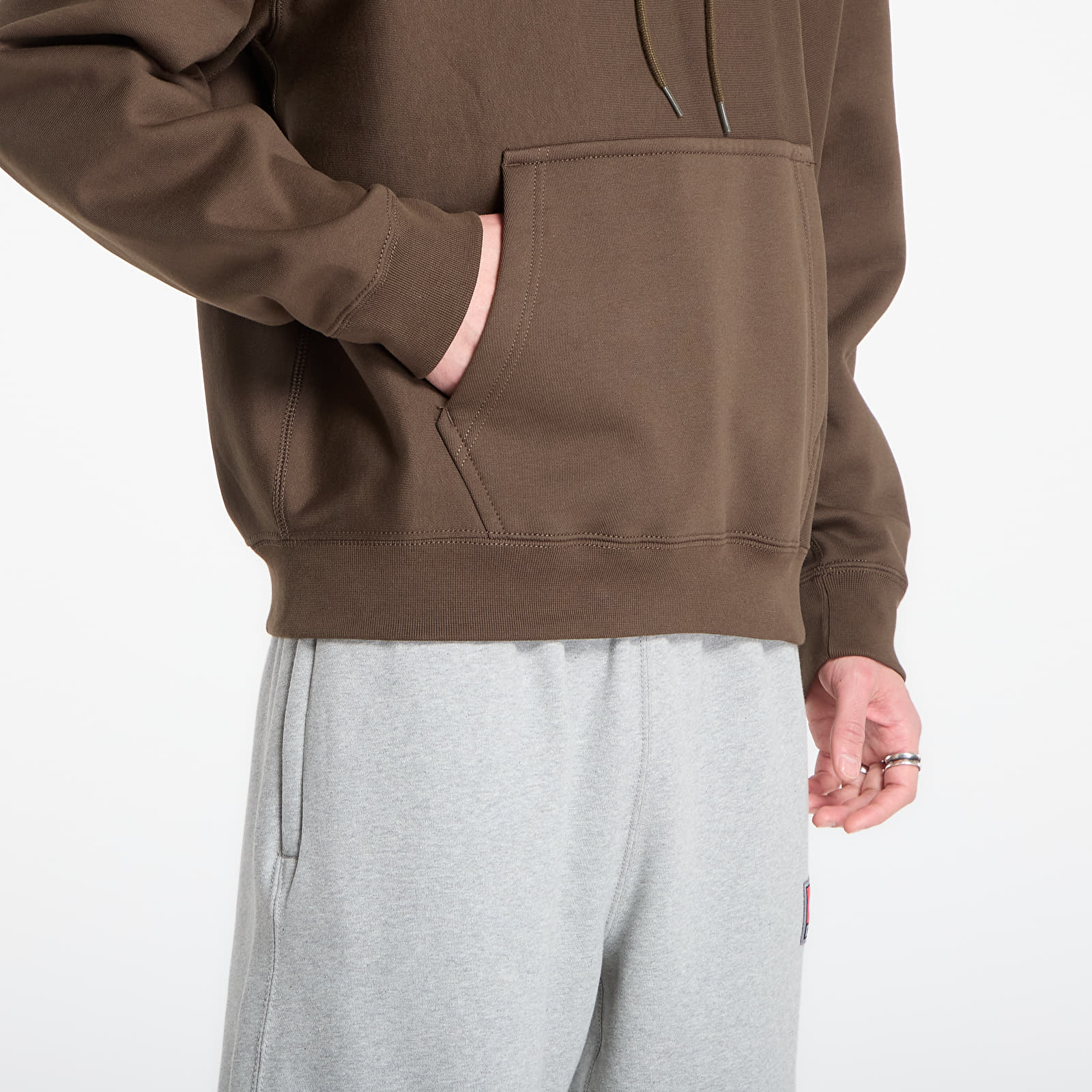 Dukserice Nike Solo Swoosh Men's Pullover Hoodie Dark Hazel/ White