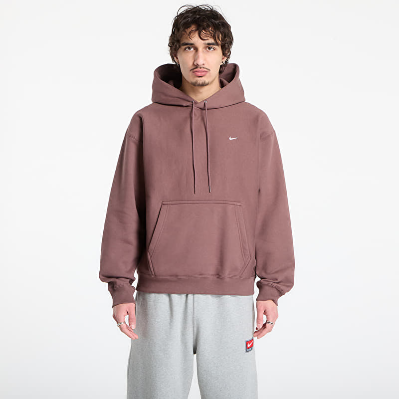 Sweatshirt Nike Solo Swoosh Men's Pullover Hoodie Tattoo/ White