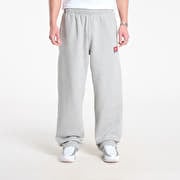 Nike Solo Swoosh Men's Fleece Open-Hem Pants Dk Grey Heather/ White