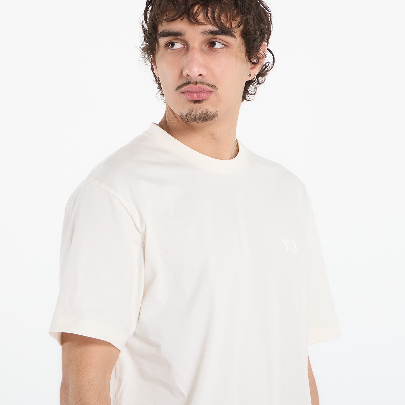 T-Shirts Y-3 Dipped Long Sleeve Long-Sleeve Top Chalk White