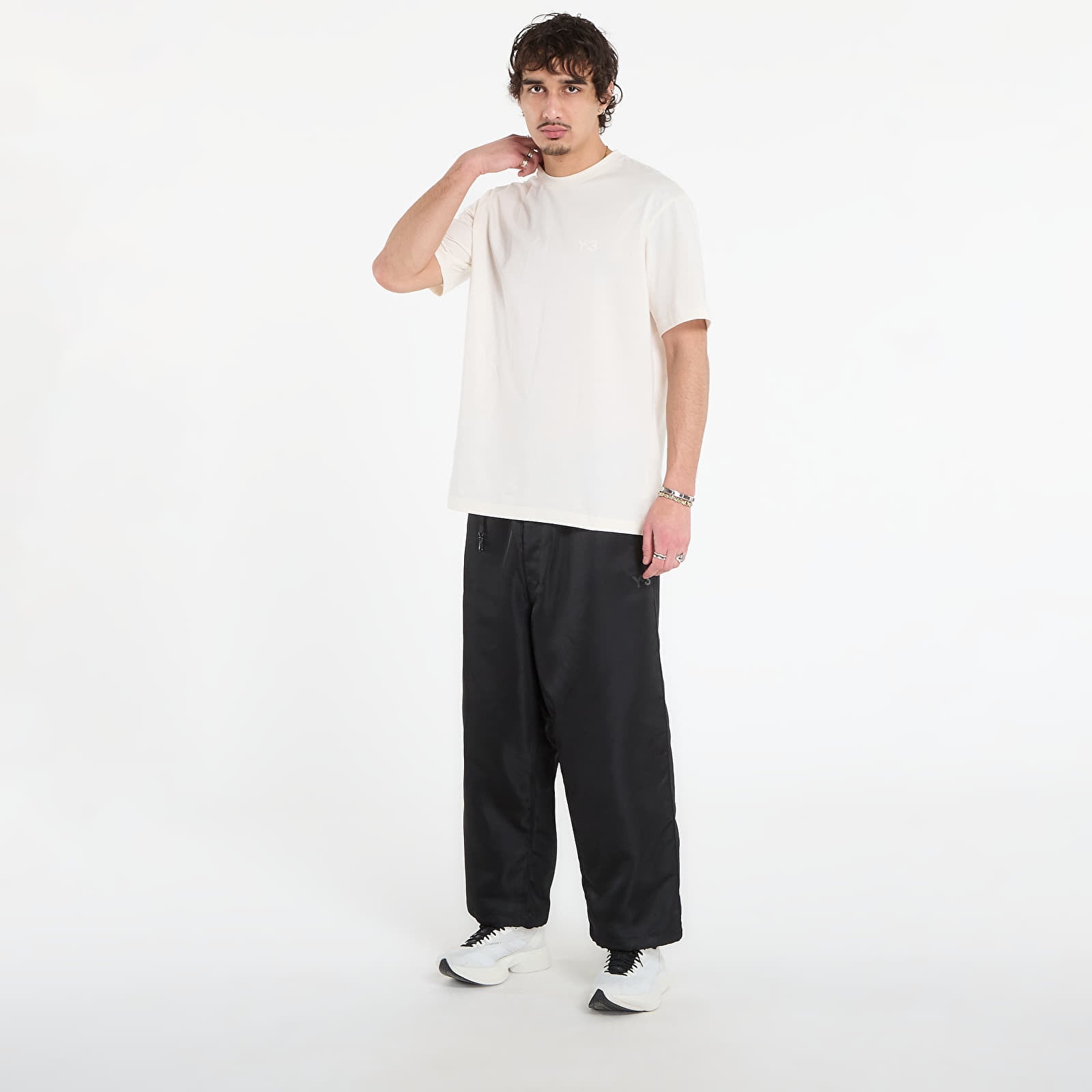 T-Shirts Y-3 Dipped Long Sleeve Long-Sleeve Top Chalk White