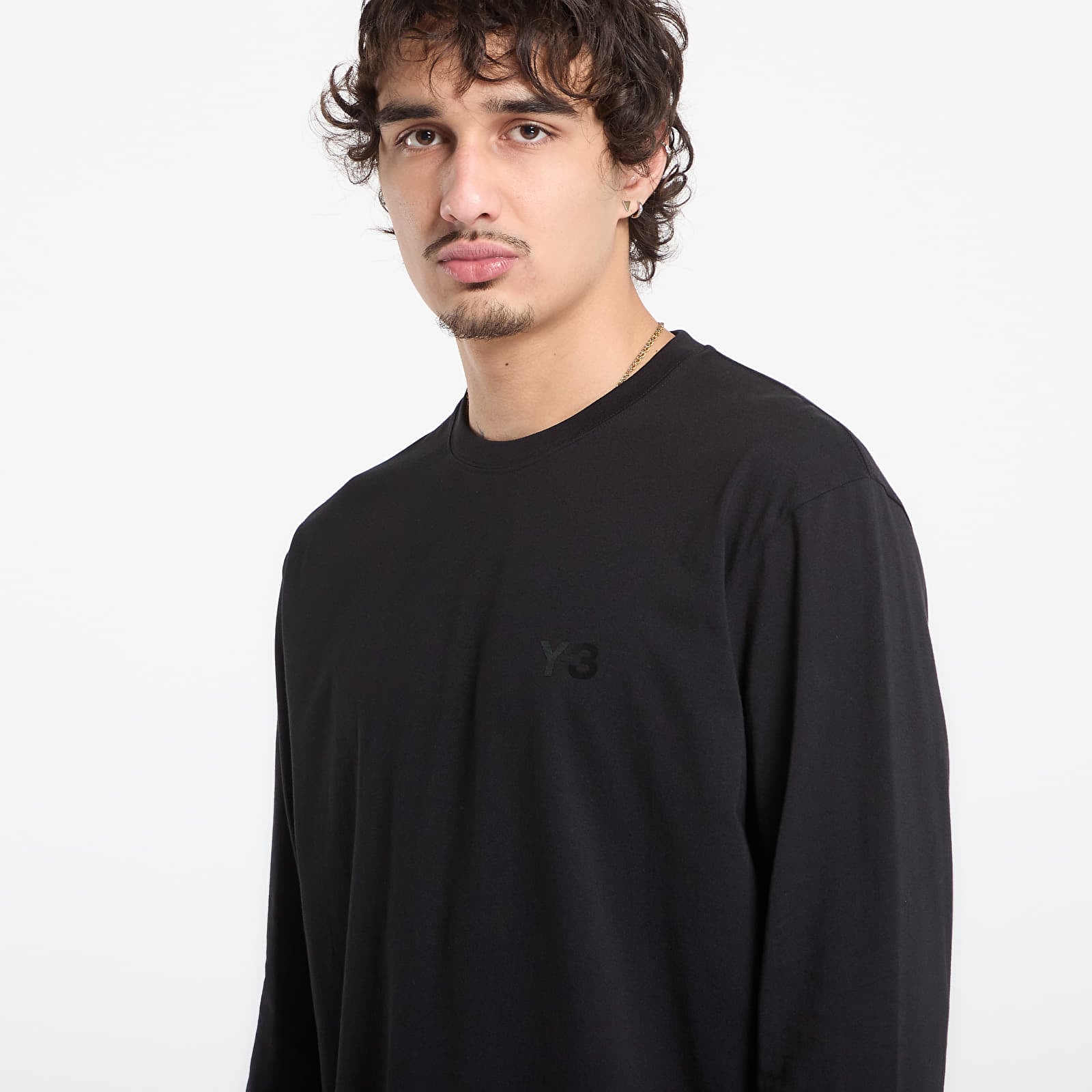 Magliette Y-3 Logo Long Sleeve Long-Sleeve Top Black/ Black