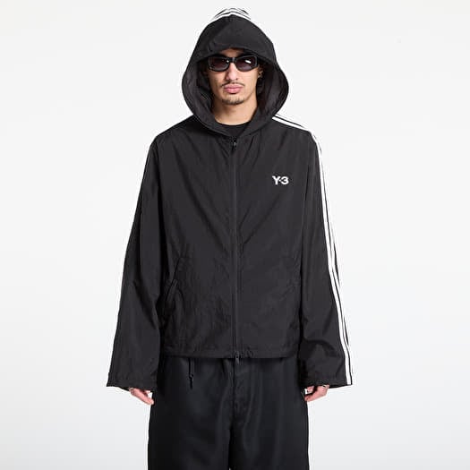 Jakna Y-3 Nylon Wired 3 Stripes Track Top Black