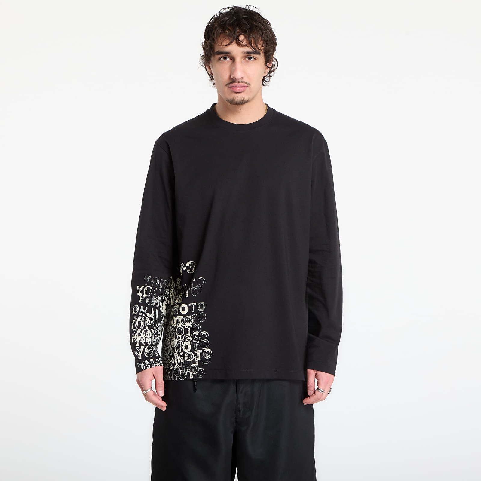 Tricou Y-3 Gfx Long Sleeve T-Shirt Black XL