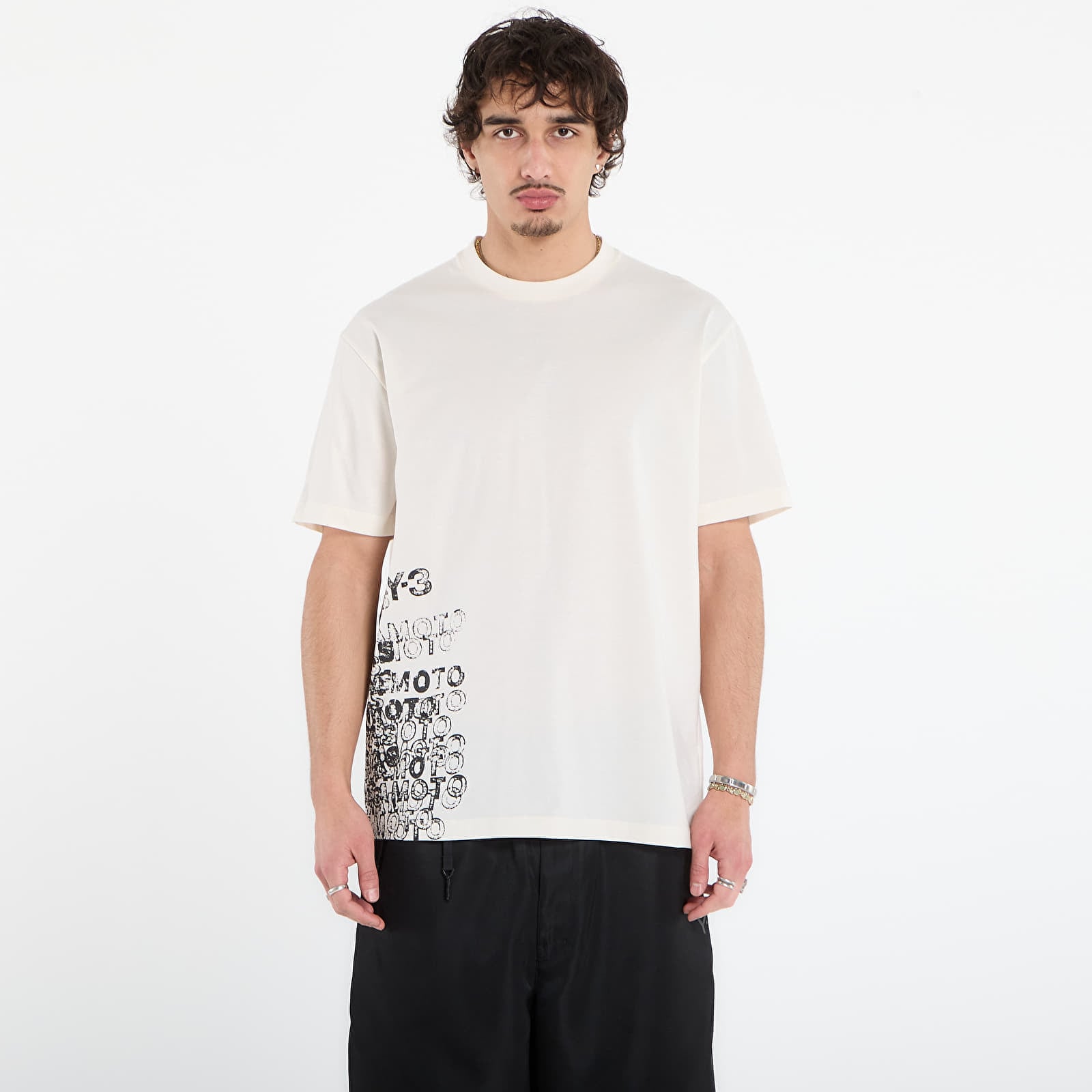 Tricou Y-3 Gfx Short Sleeve T-Shirt Chalk White L
