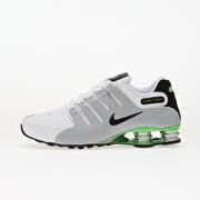 Nike Shox Nz White/ Black-Metallic Silver-Green Pulse