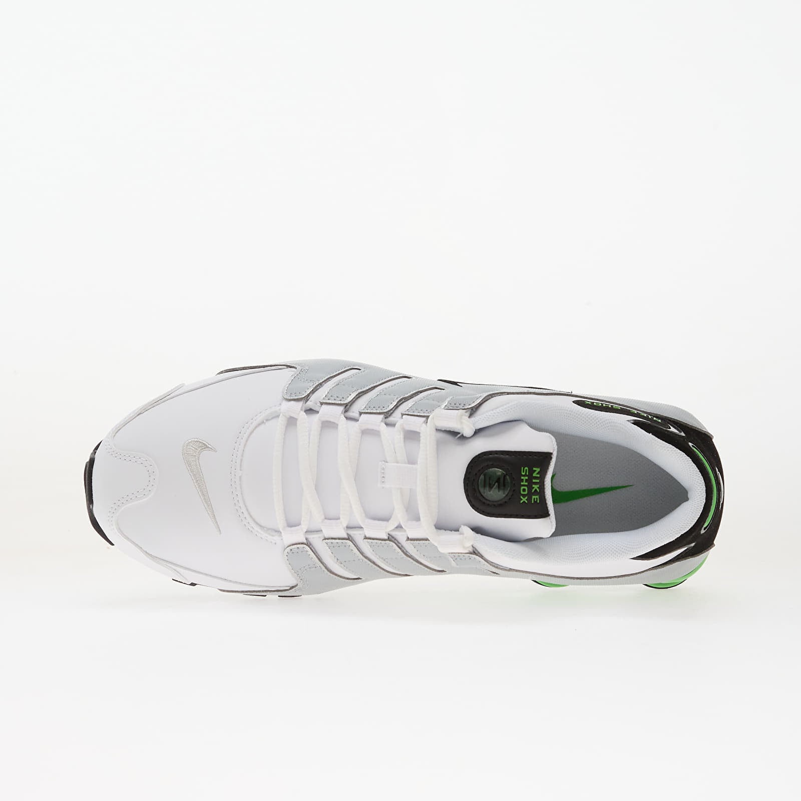 Vyriška avalynė Nike Shox Nz White/ Black-Metallic Silver-Green Pulse