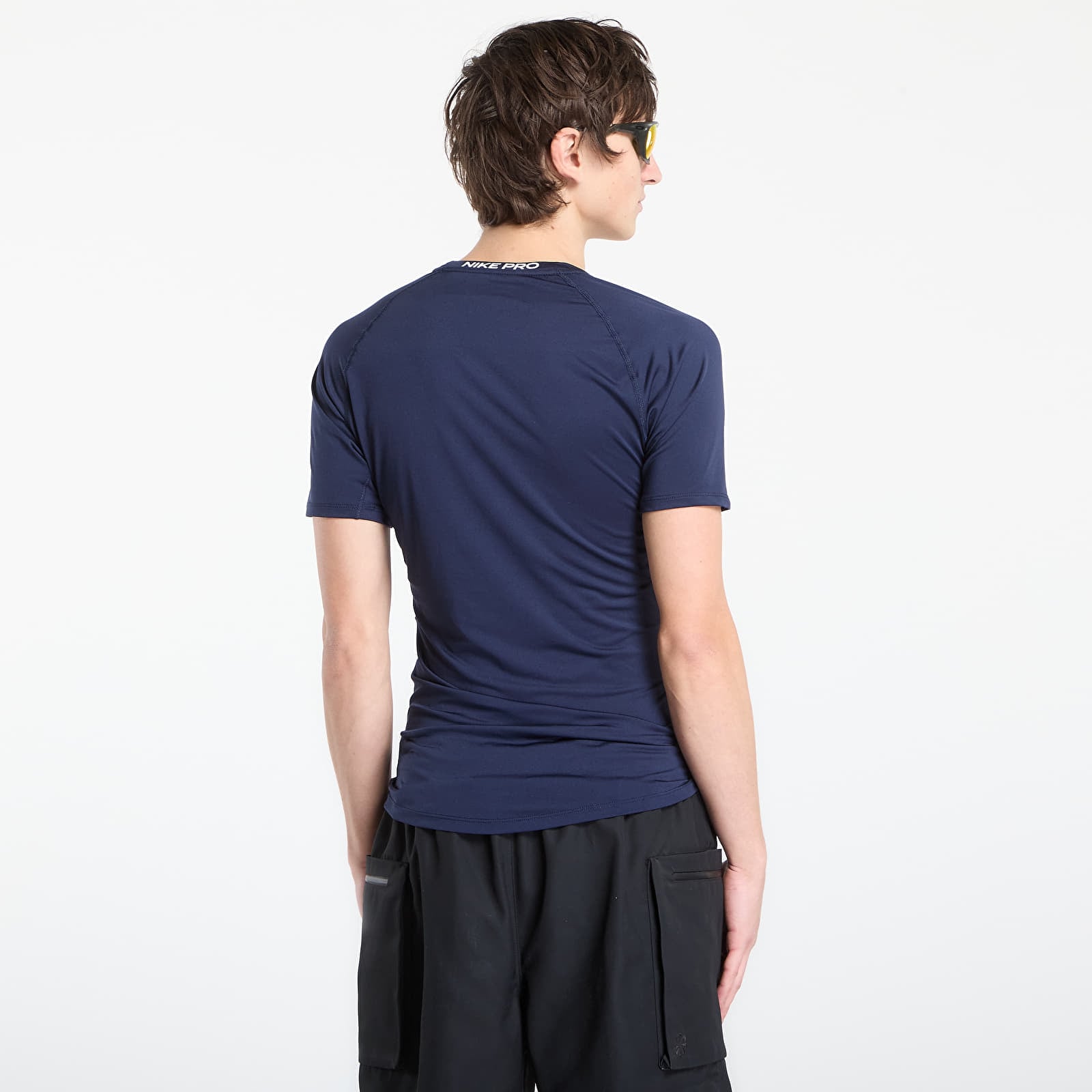 Φανελάκια Nike Pro Men's Dri-FIT Tight Short-Sleeve Fitness Top Obsidian/ White