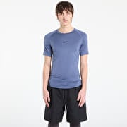 Nike Pro Men's Dri-FIT Tight Short-Sleeve Fitness Top Diffused Blue/ Black