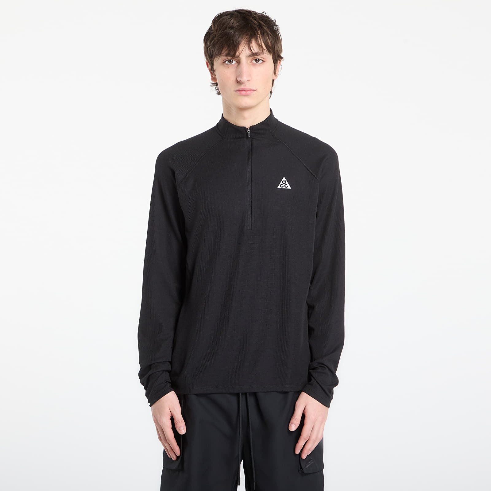 Μπλούζες Nike ACG Men's Dri-FIT Mid-Layer 1/4-Zip Trail Running Top Black/ Black/ Summit White