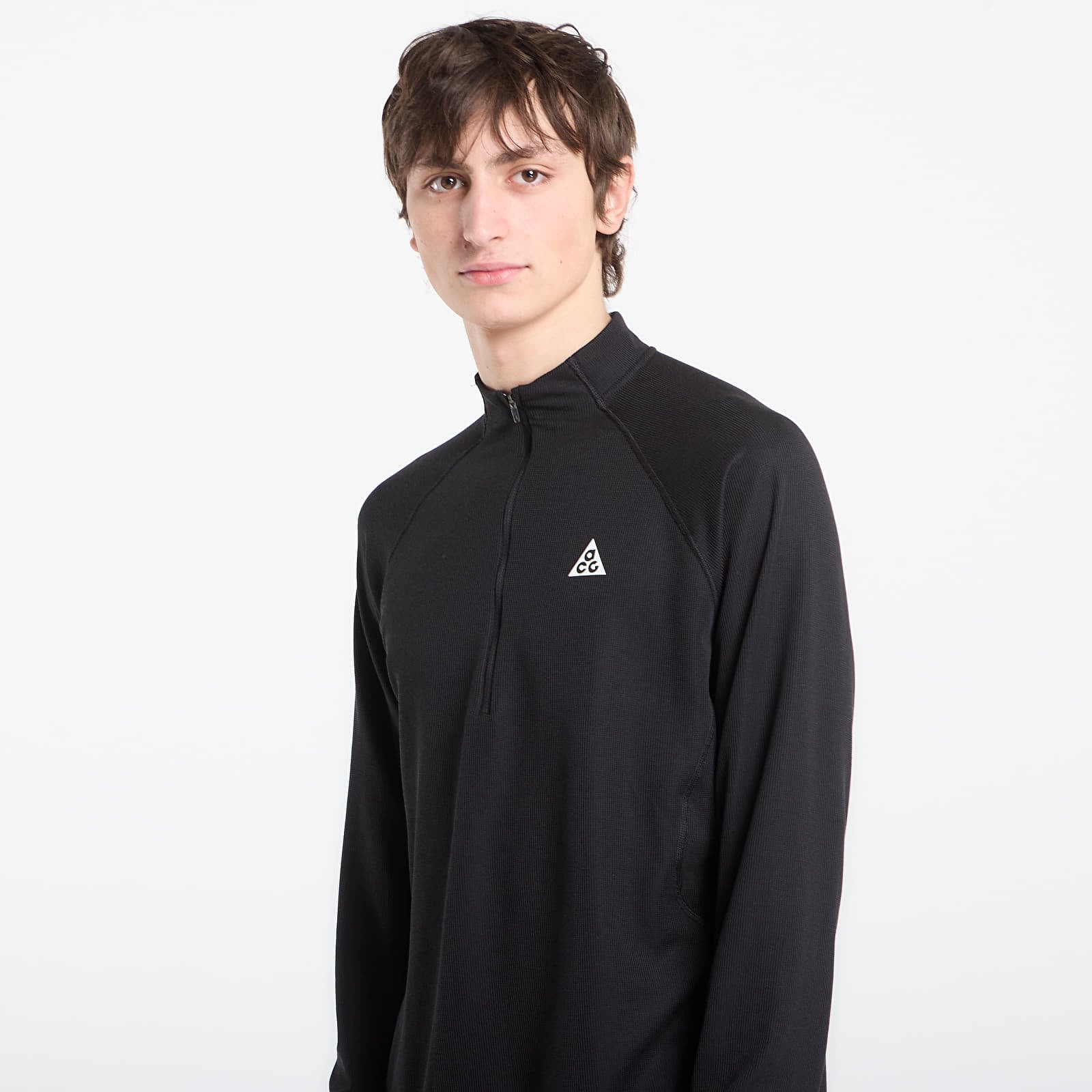 Μπλούζες Nike ACG Men's Dri-FIT Mid-Layer 1/4-Zip Trail Running Top Black/ Black/ Summit White