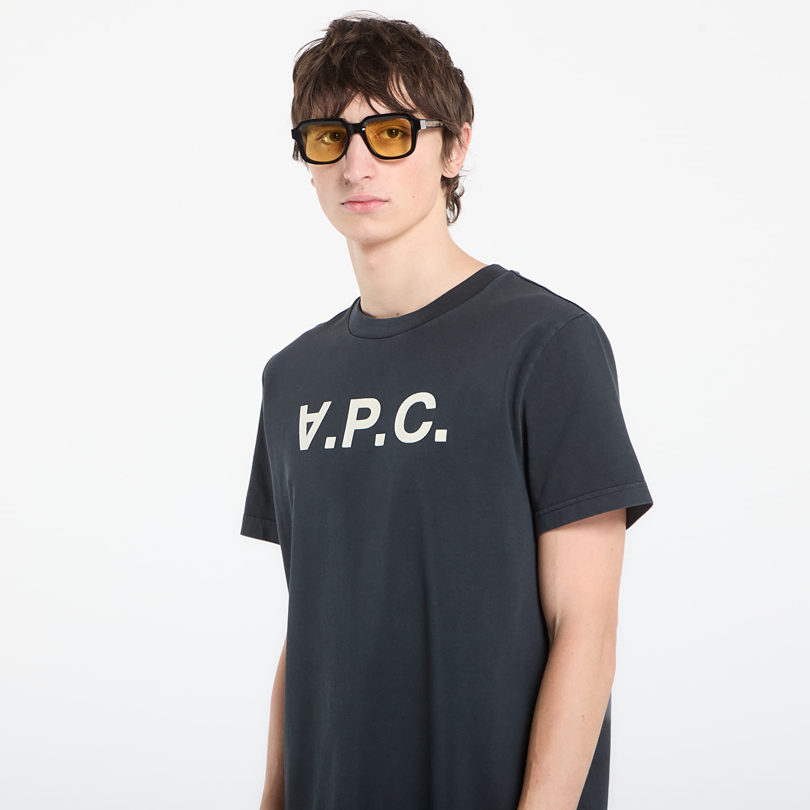 Футболки A.P.C. Standard Brodé Rayé T-Shirt UNISEX Faded Indigo/ Ecru
