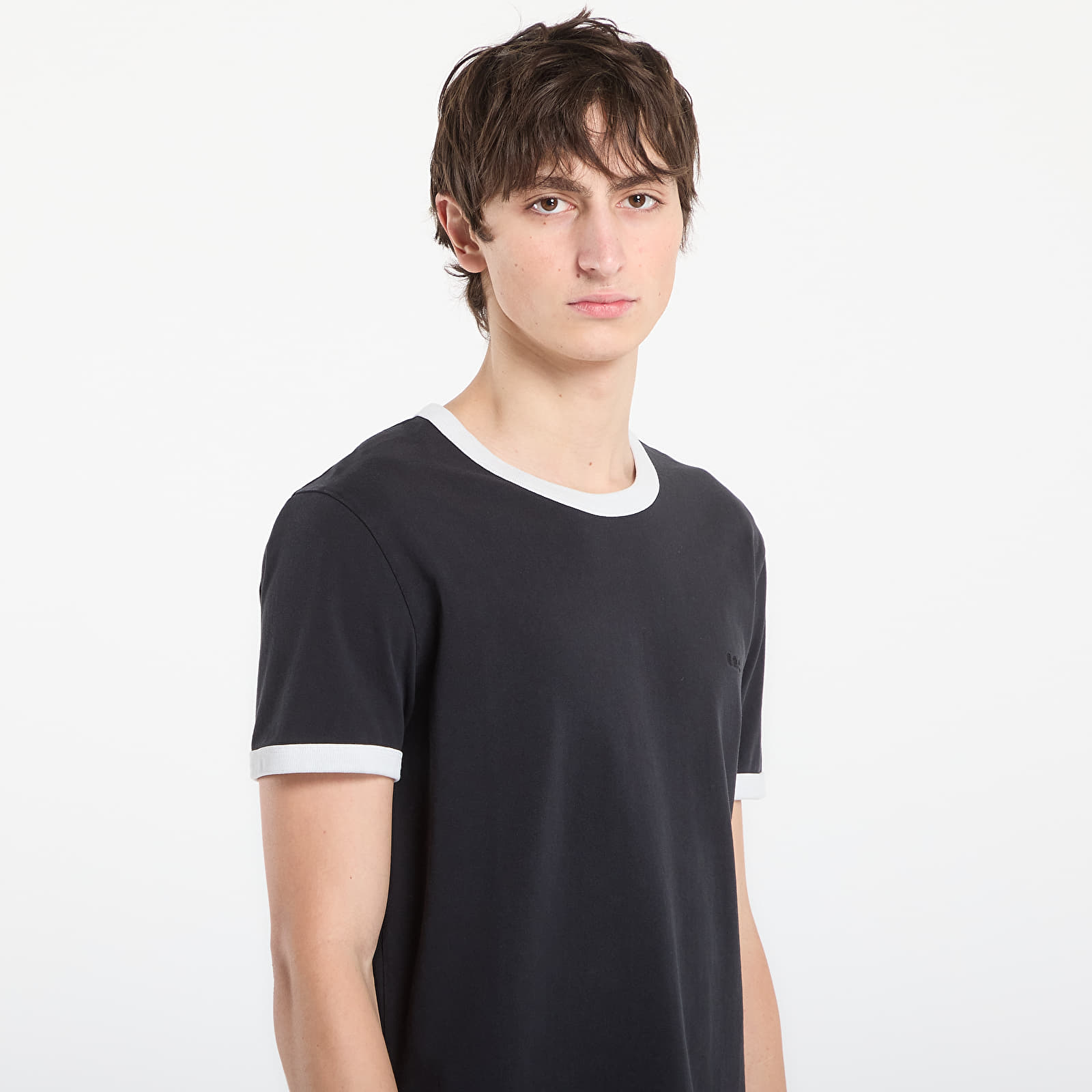 Футболки A.P.C. Short-Sleeved Contrast T-Shirt Black