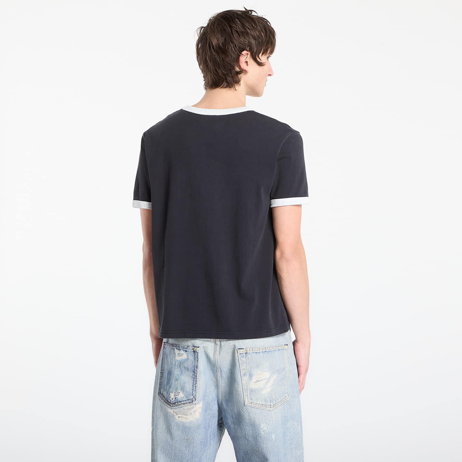 Футболки A.P.C. Short-Sleeved Contrast T-Shirt Black