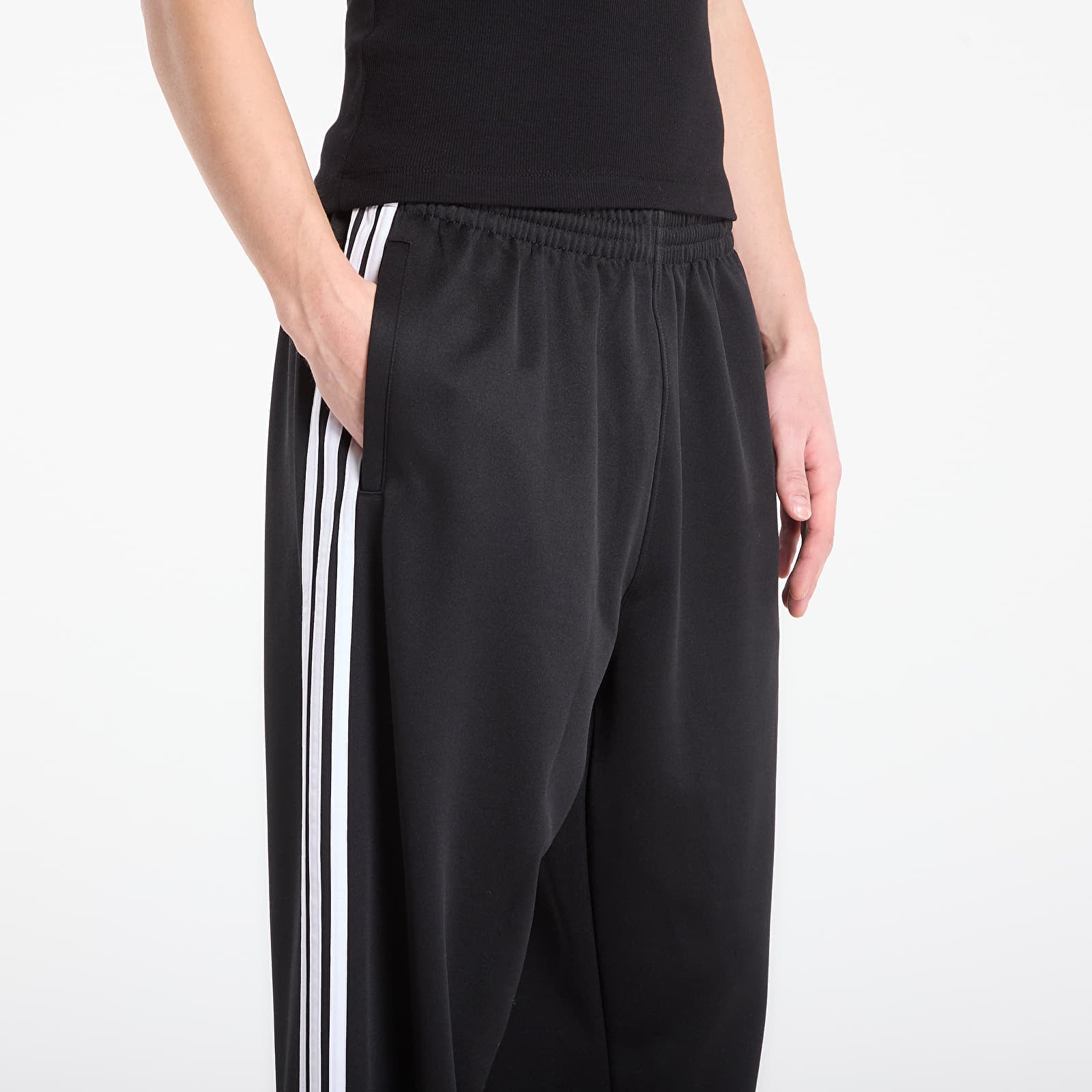 Kalhoty adidas Loose Track Pants Black/ White