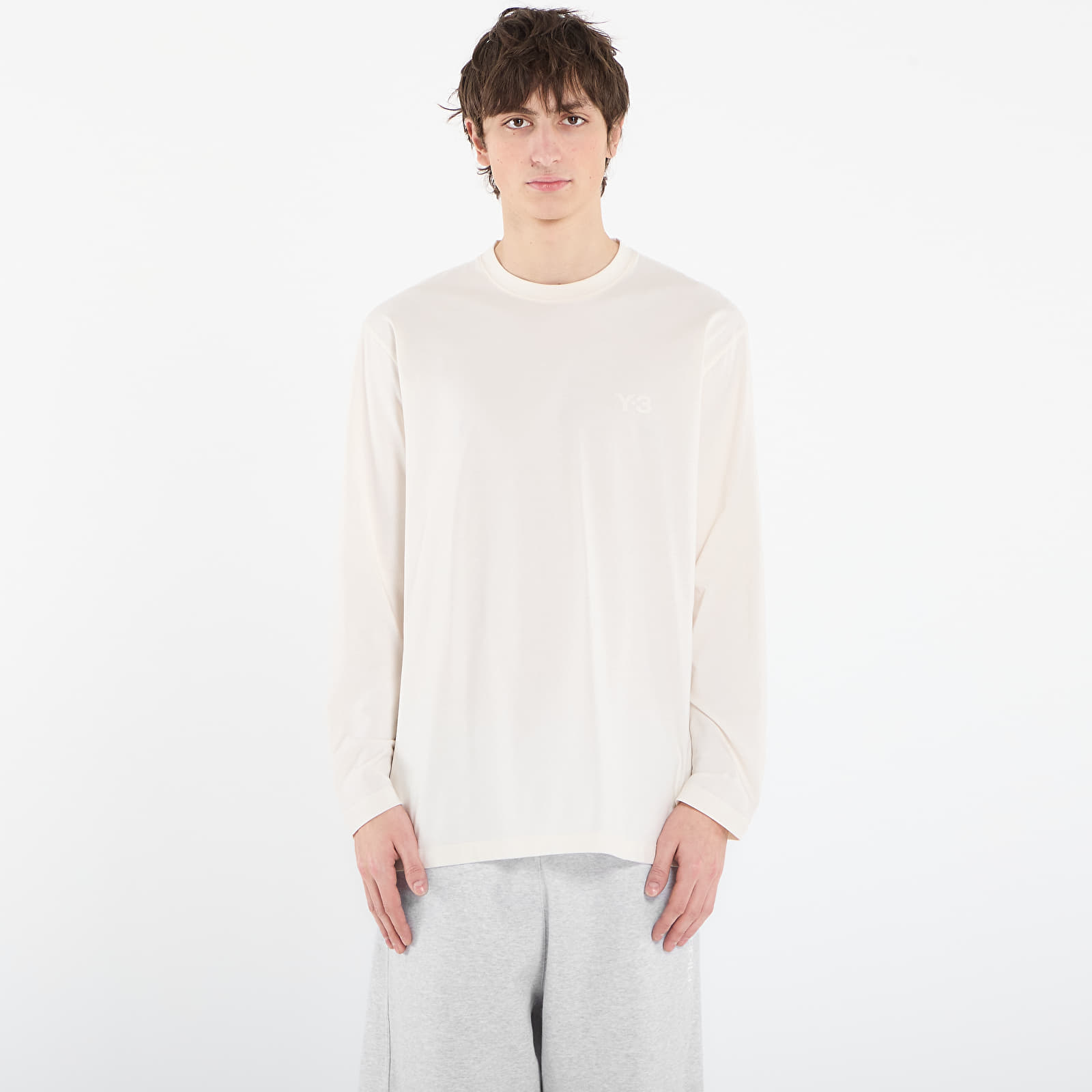 T-shirts Y-3 Logo Long Sleeve Long-Sleeve Top Chalk White