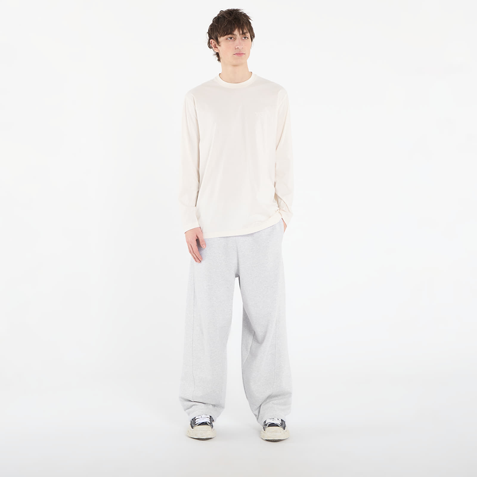T-shirts Y-3 Logo Long Sleeve Long-Sleeve Top Chalk White
