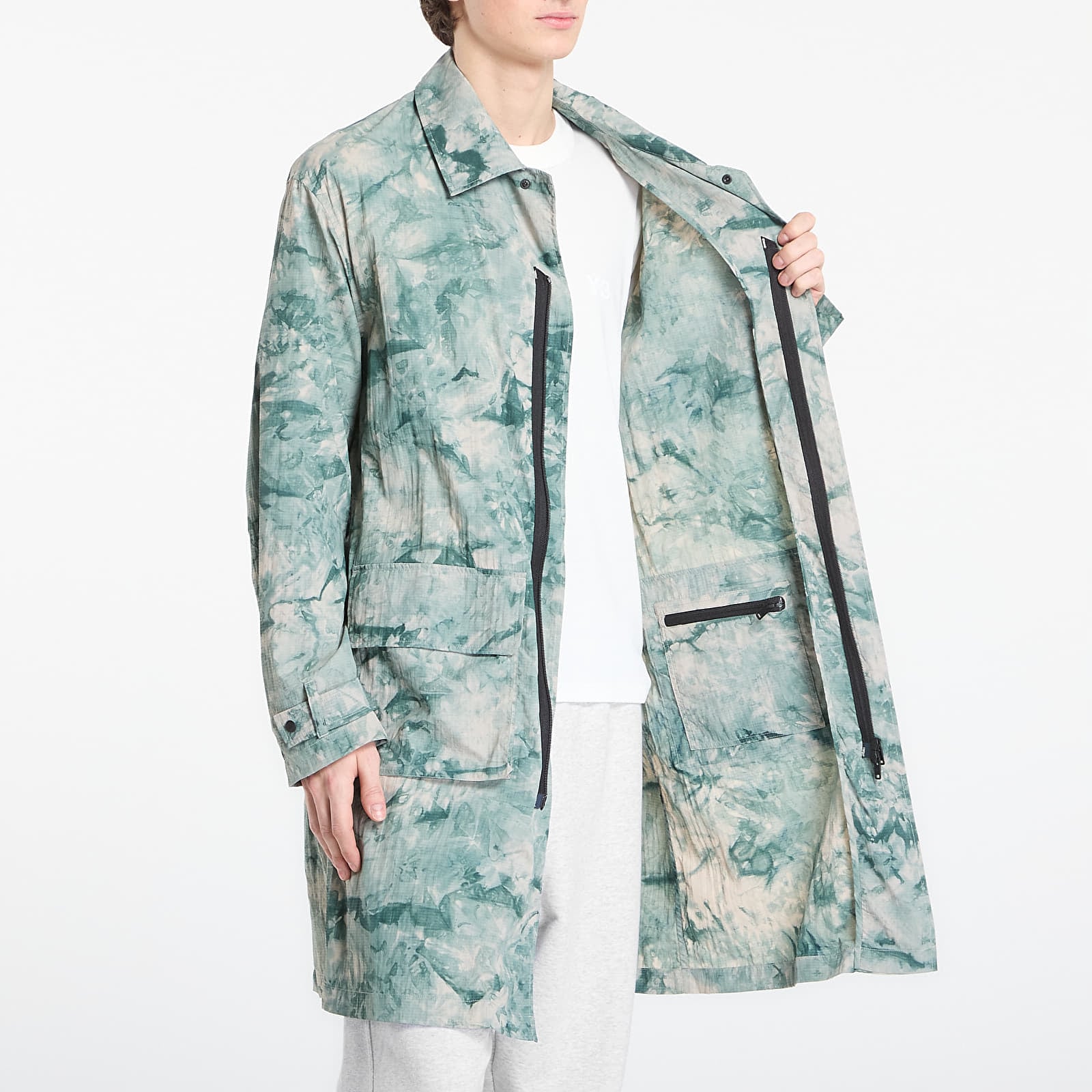 Jacken Y-3 Aop Hooded Parka Multicolor