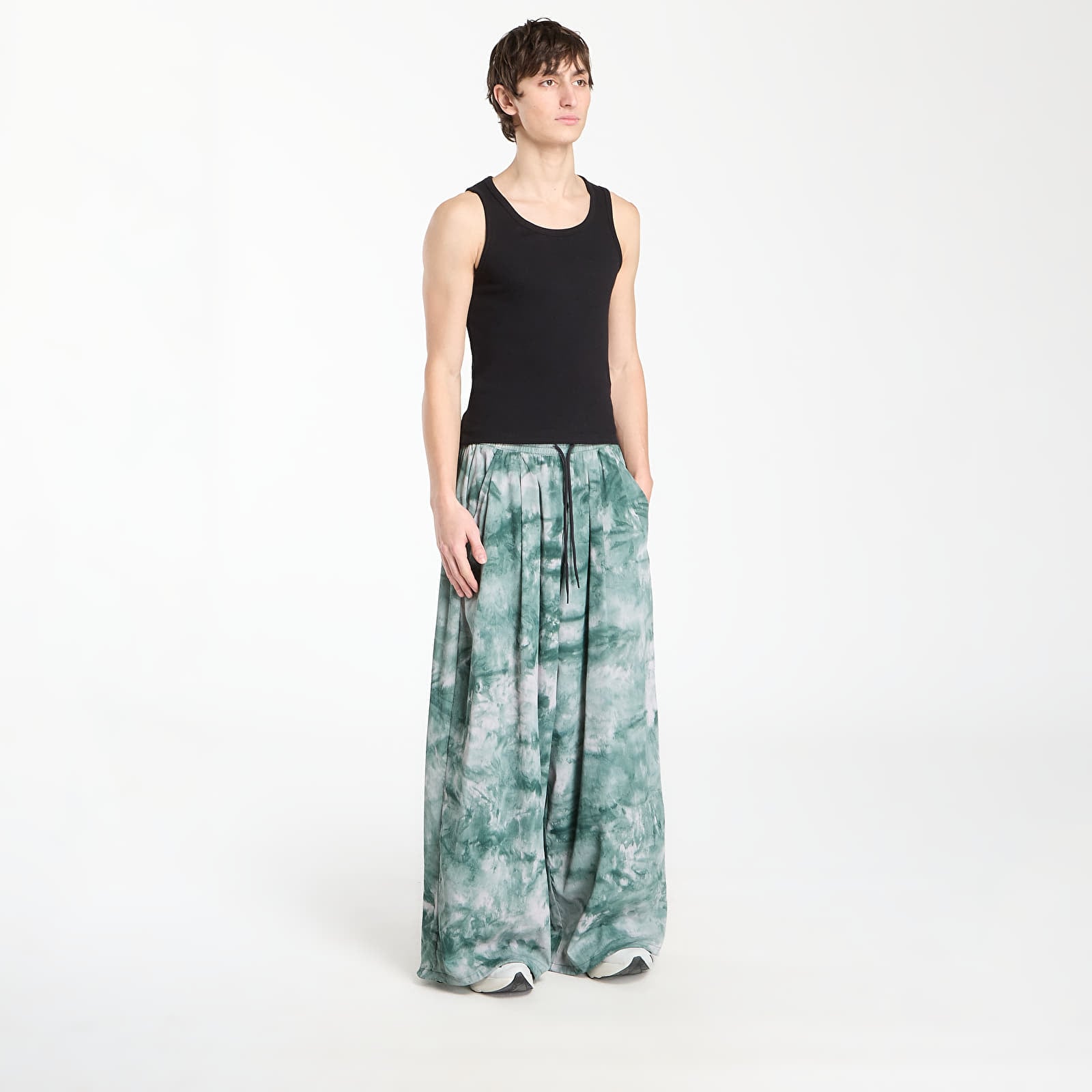 Hosen Y-3 Raw Edge 3 Stripes Aop Wide Tracksuit Bottoms Multicolor