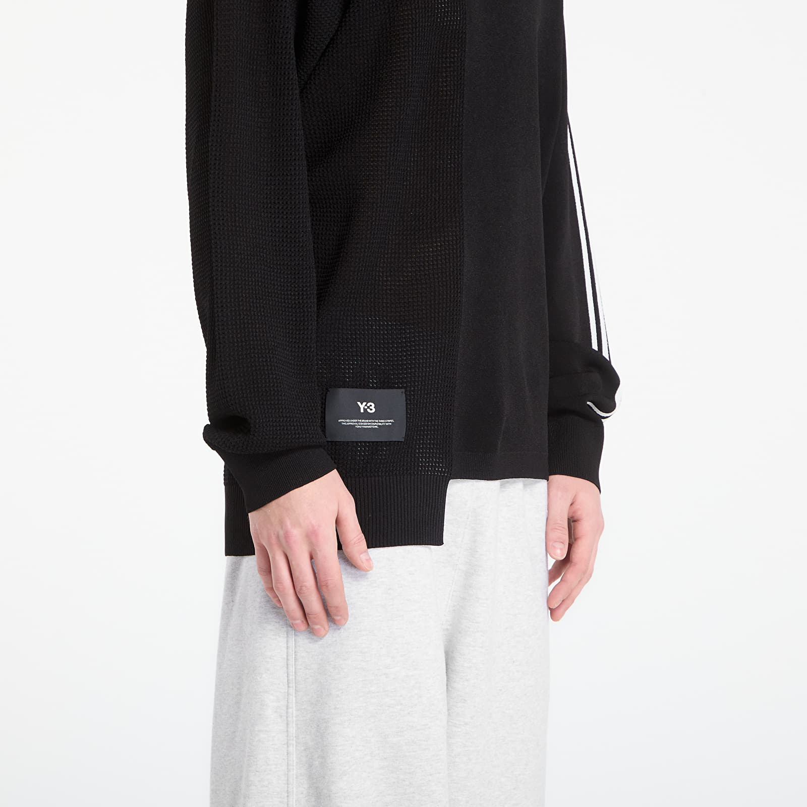 Hoodies and sweatshirts Y-3 Logo Knit Sweatshirt Black/ Rayon