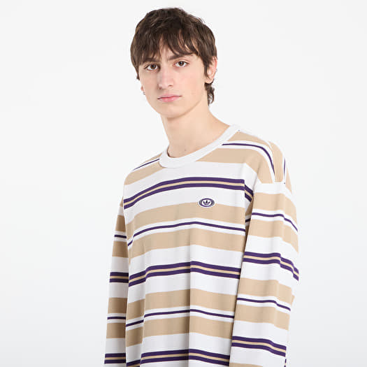 adidas 90S Alternative Sport Long Sleeve Stripe Waffle T-Shirt
