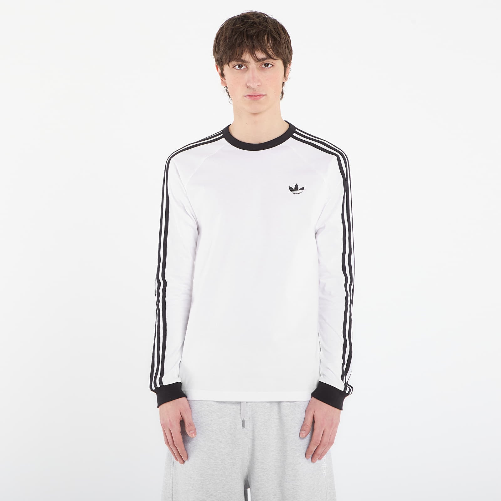 Tricou adidas 3S Ls Tee White XXL