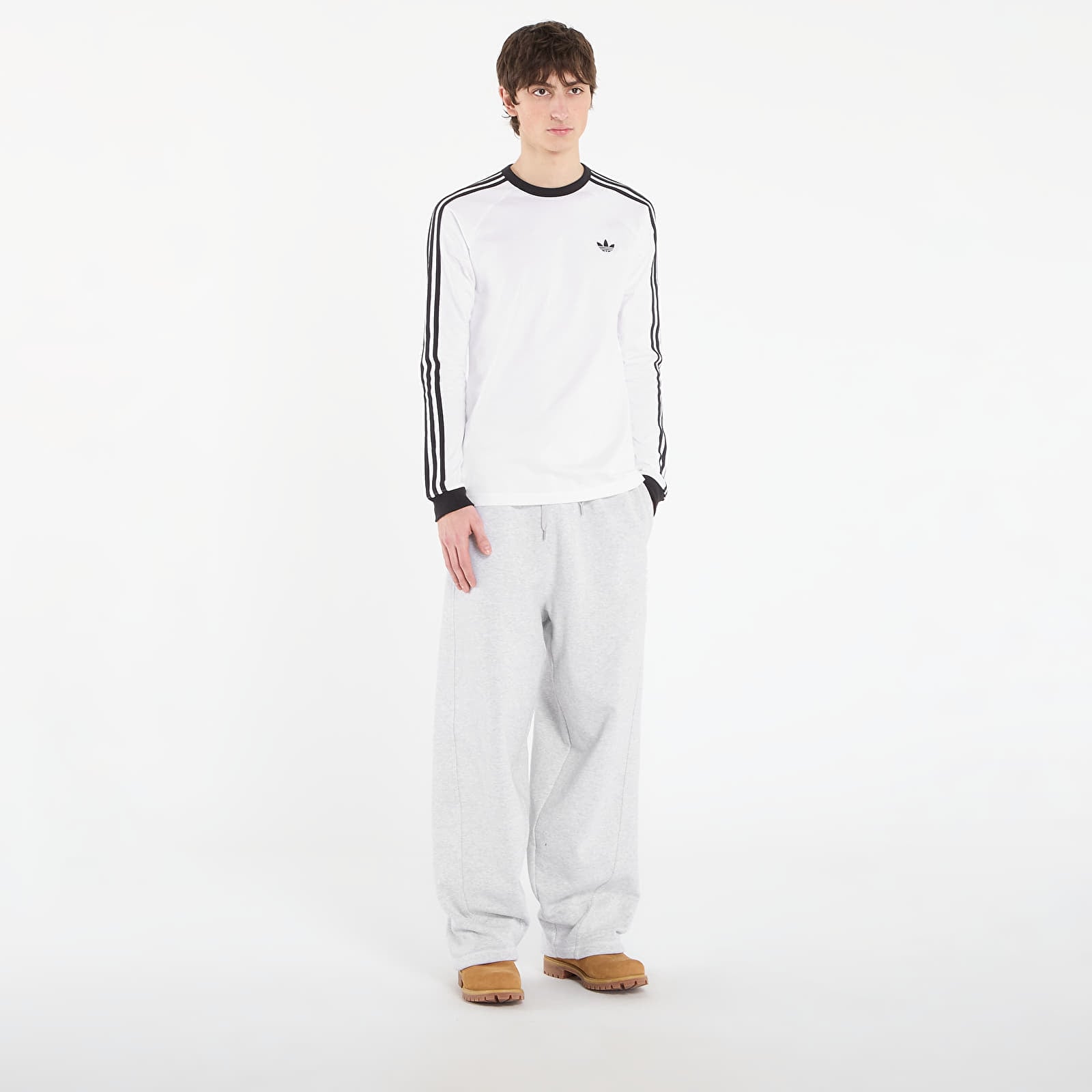 Magliette adidas 3S Ls Tee White
