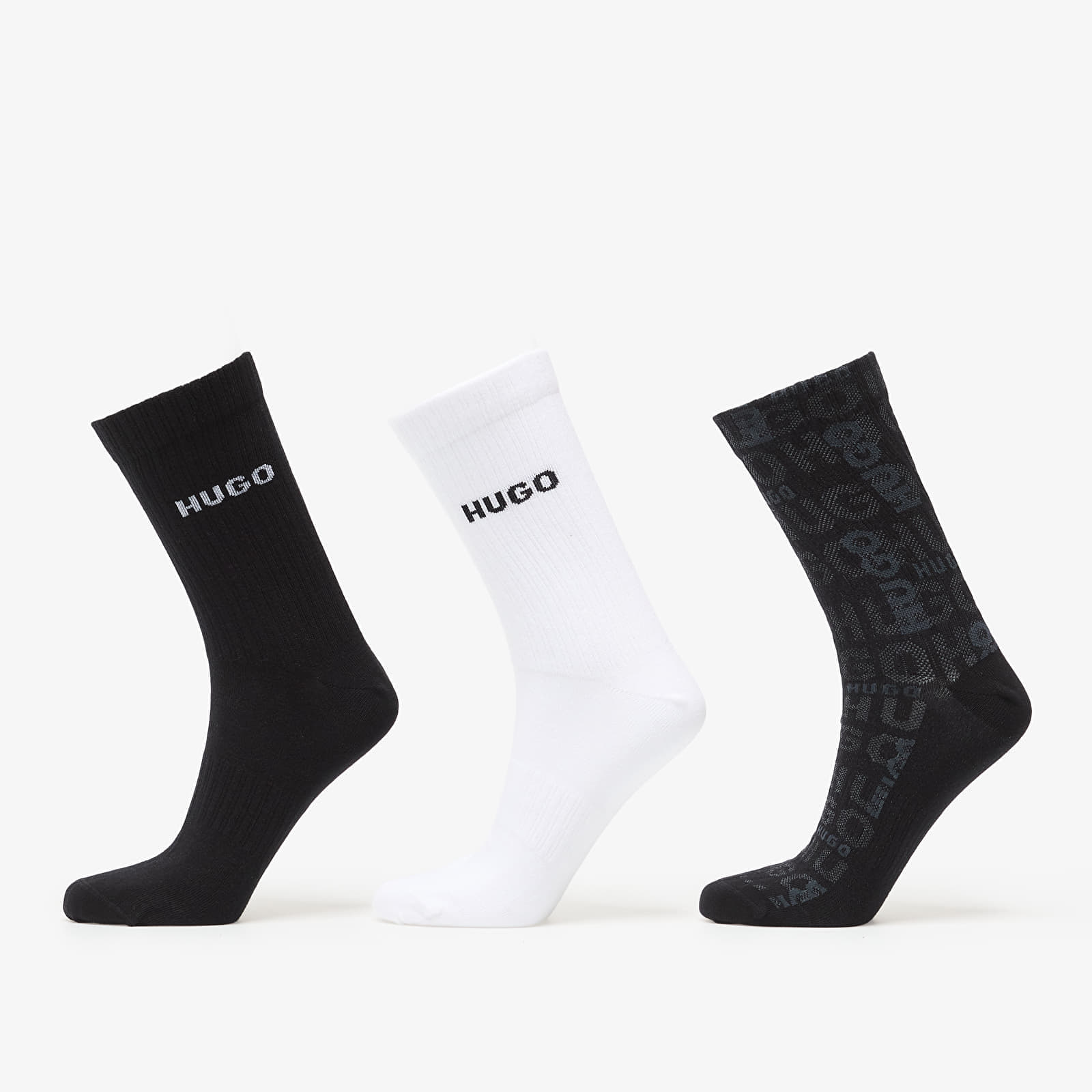 Șosete Hugo Boss H-3-Pack Qs Logo Piquet Cc Multicolor 40-46