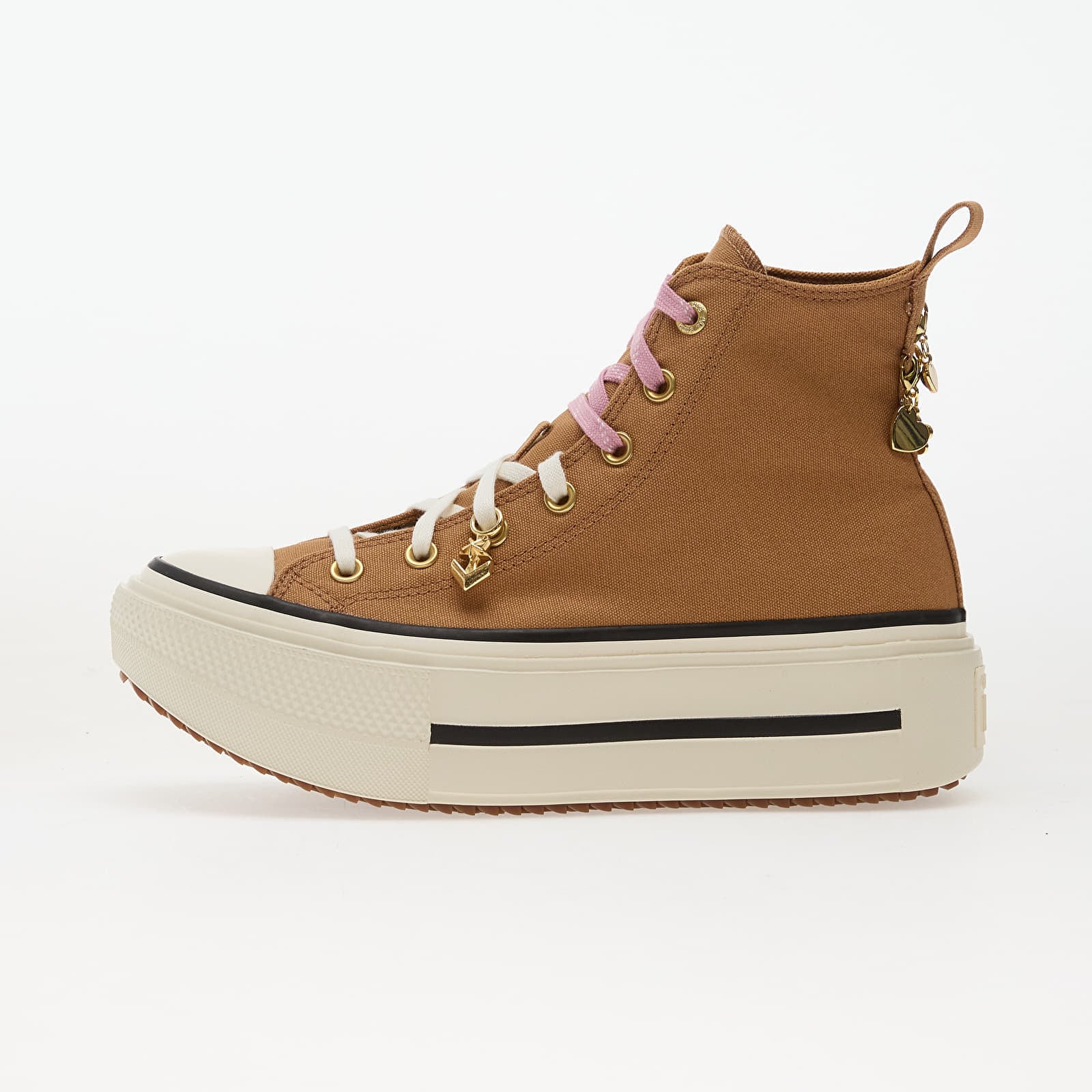 Levně Tenisky Converse Chuck Taylor All Star Double Stack Beige