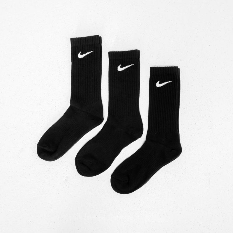 Strumpor Nike 3 Pack Performance Cotton Lightweight Crew Socks Black