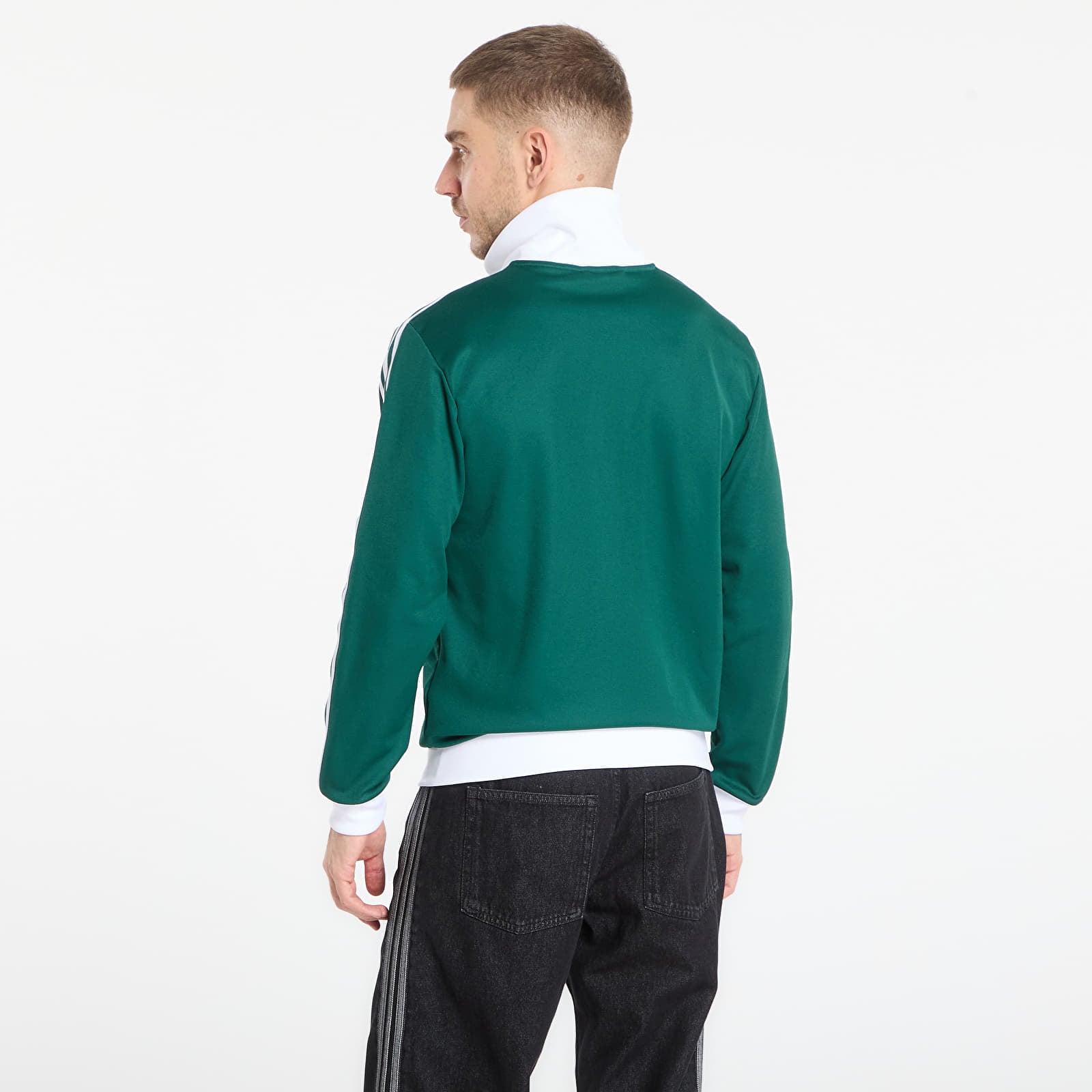 Hoodies en truien adidas Beckenbauer Track Top Collegiate Green/ White