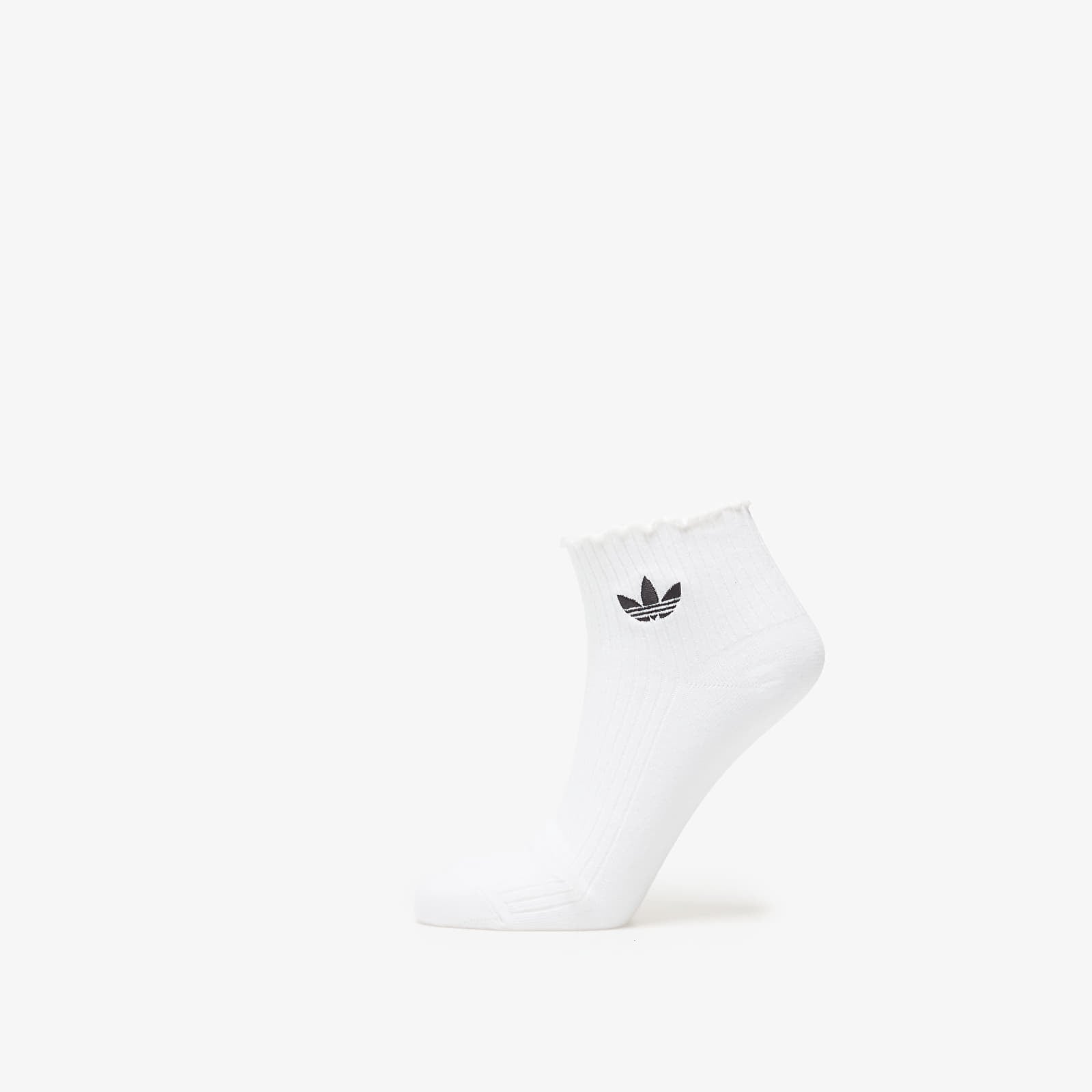 Men's socks adidas Ruffle 1/4 Sock 2-Pack White/ Black