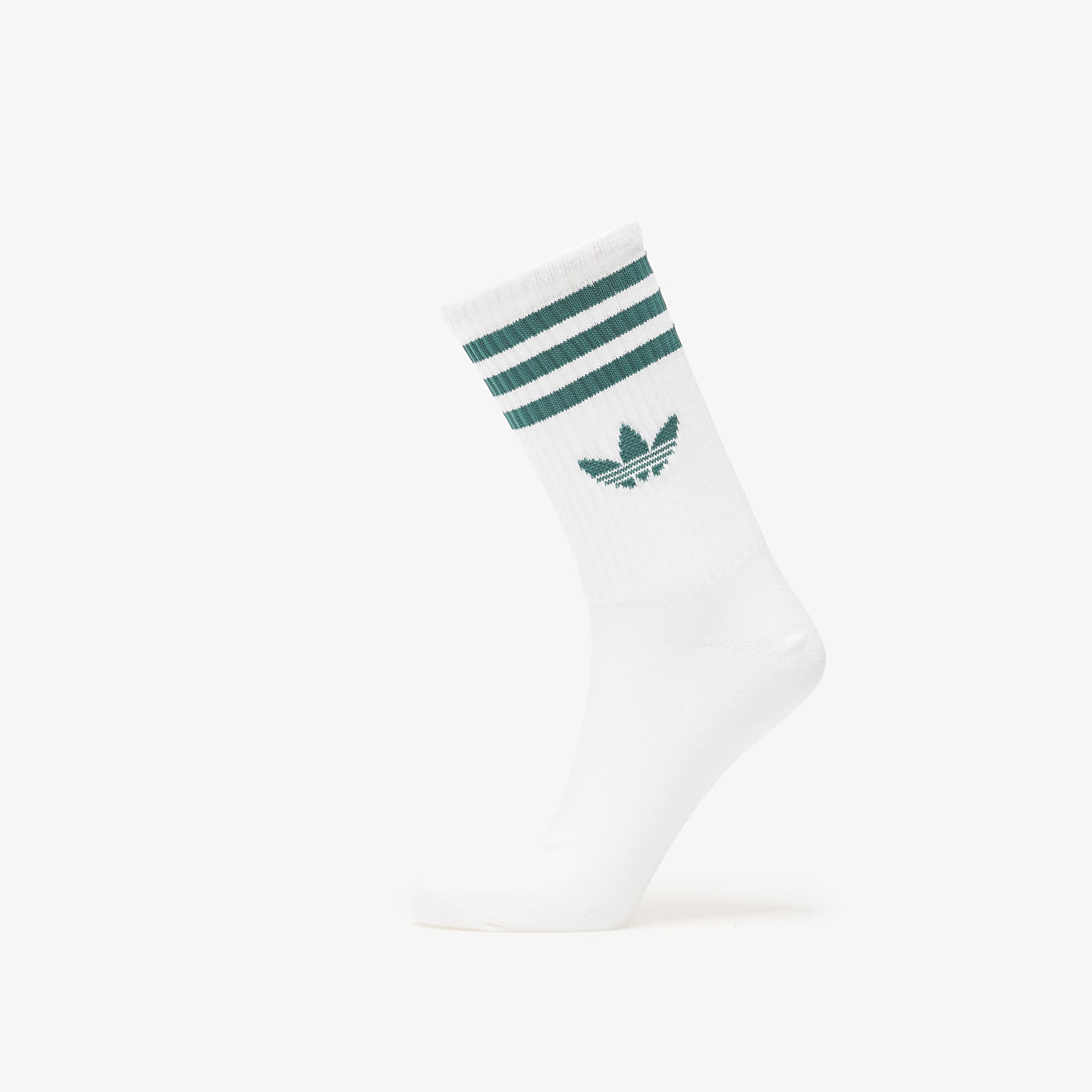 Men's socks adidas 3S Crew Socks 3-Pack White/ Preloved Ruby/ Prloin/ Cgreen
