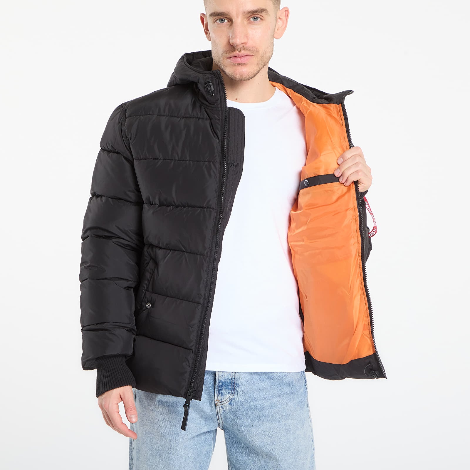 Jakne  Alpha Industries Hooded Puffer Alpha FD Black